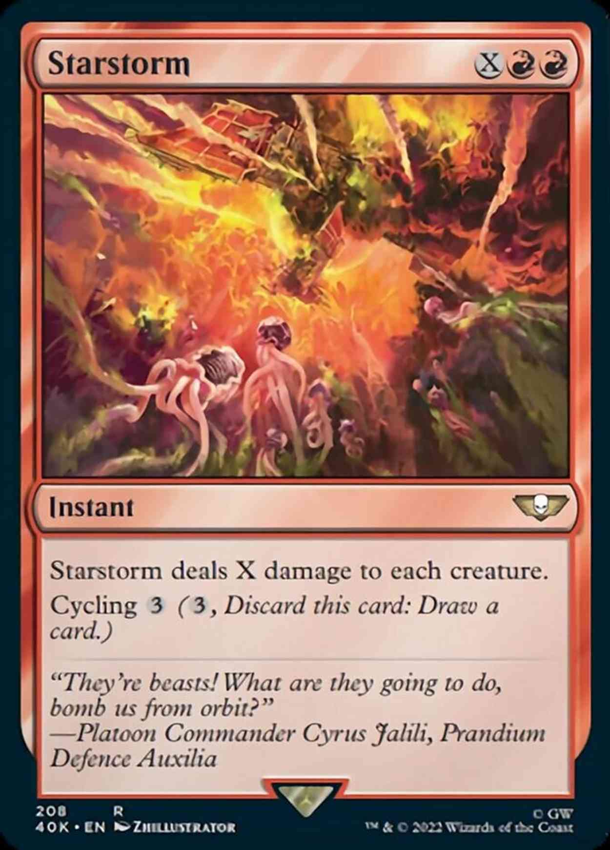 Starstorm magic card front