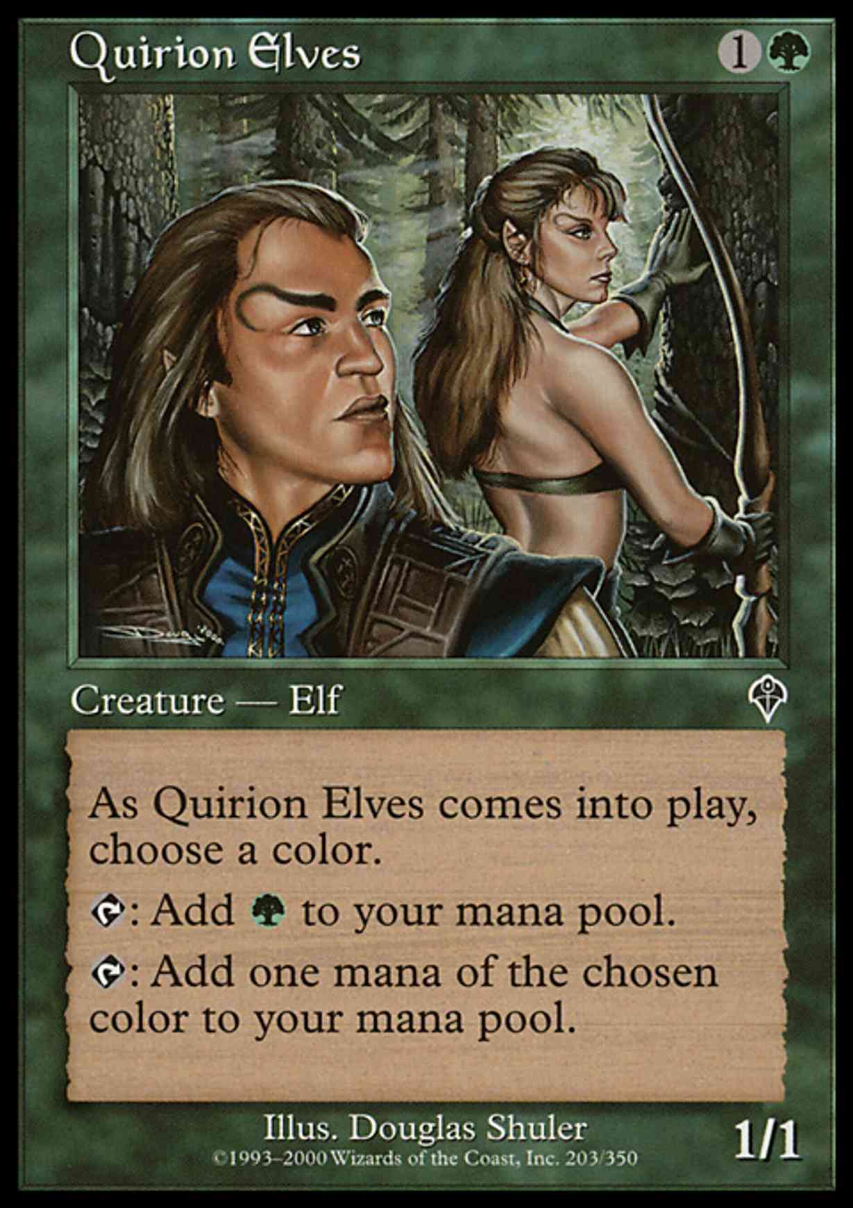 Quirion Elves magic card front
