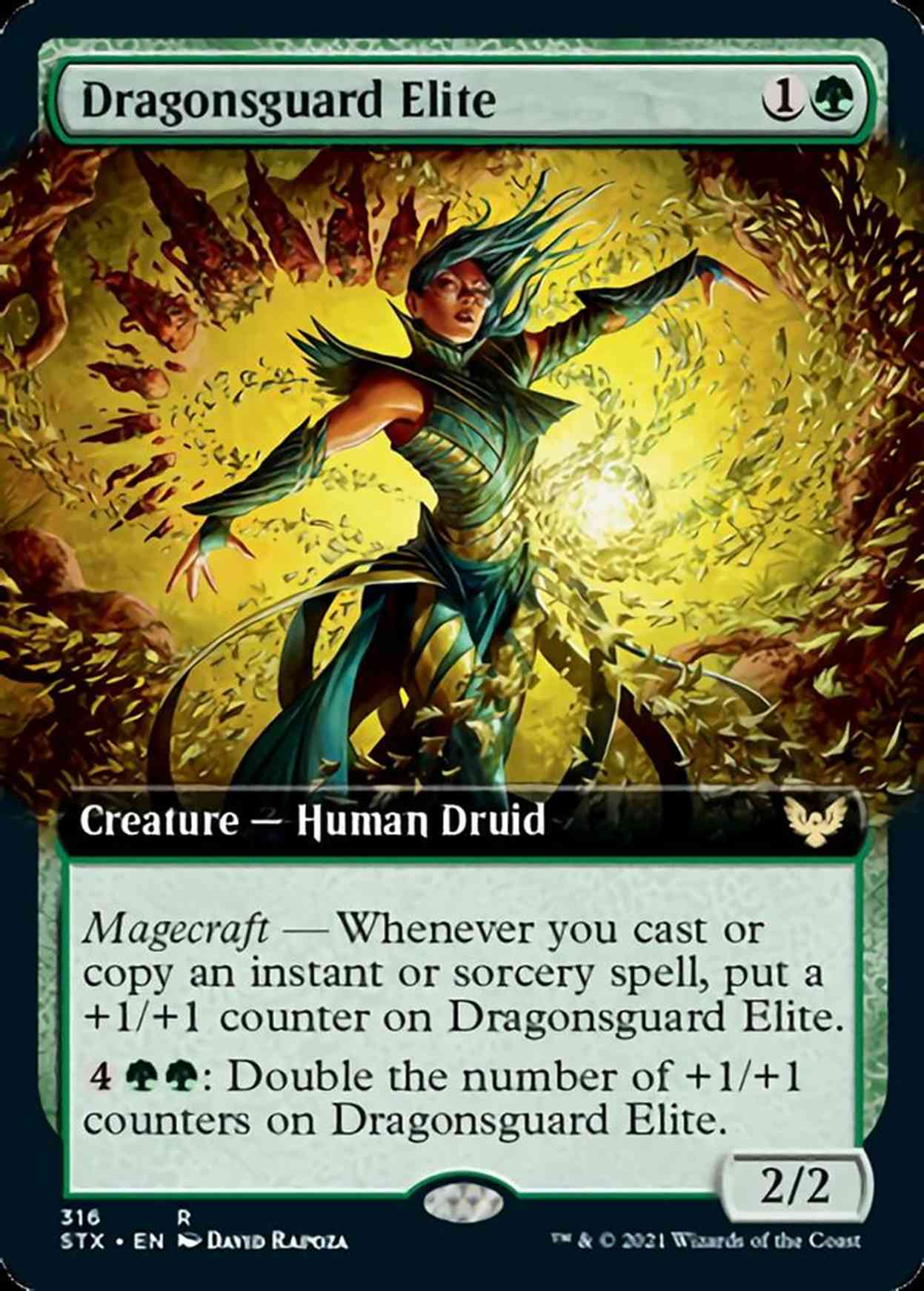 Dragonsguard Elite (Extended Art) magic card front