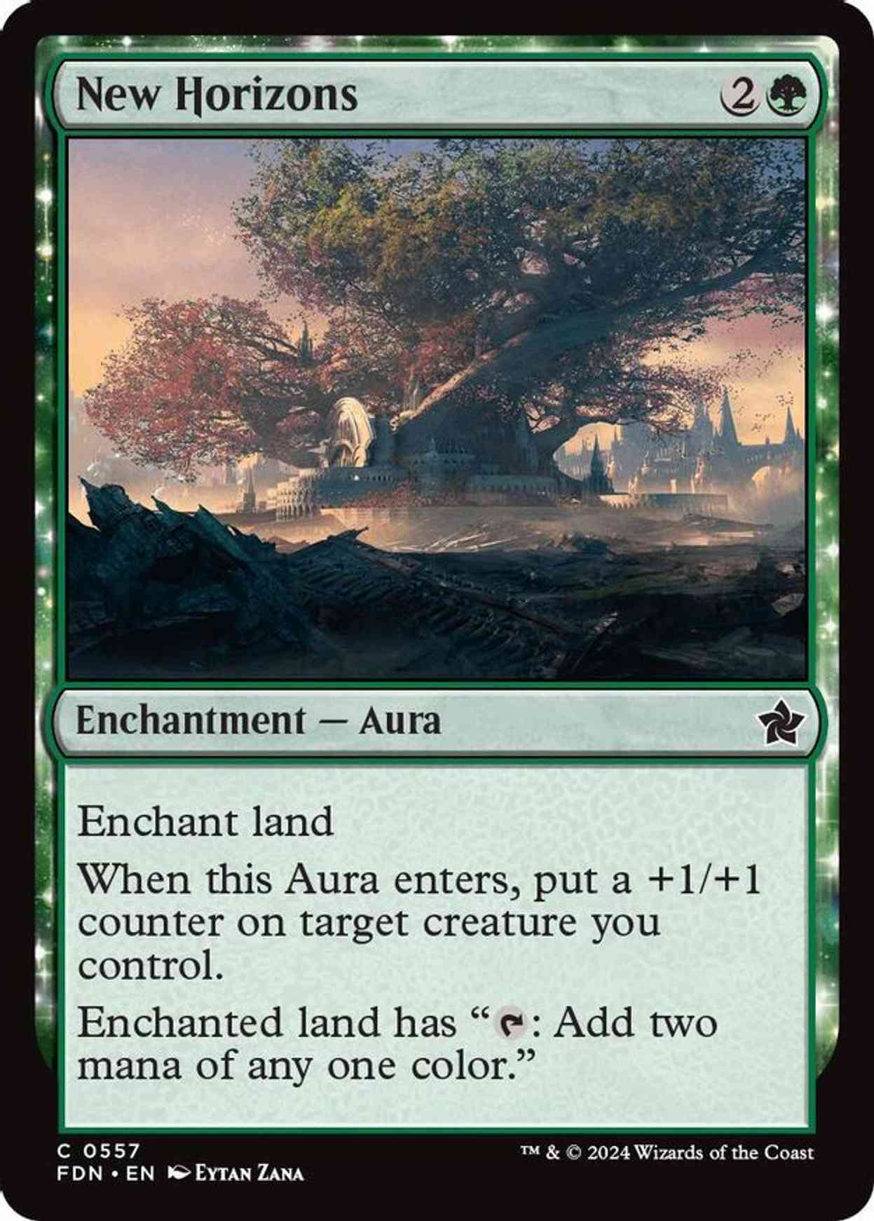 New Horizons magic card front