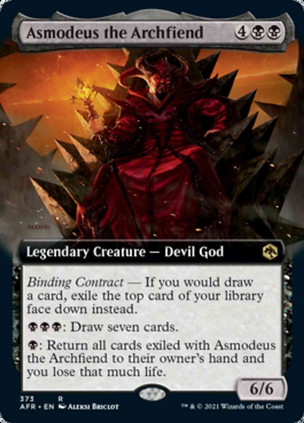 Asmodeus the Archfiend (Extended Art) magic card front