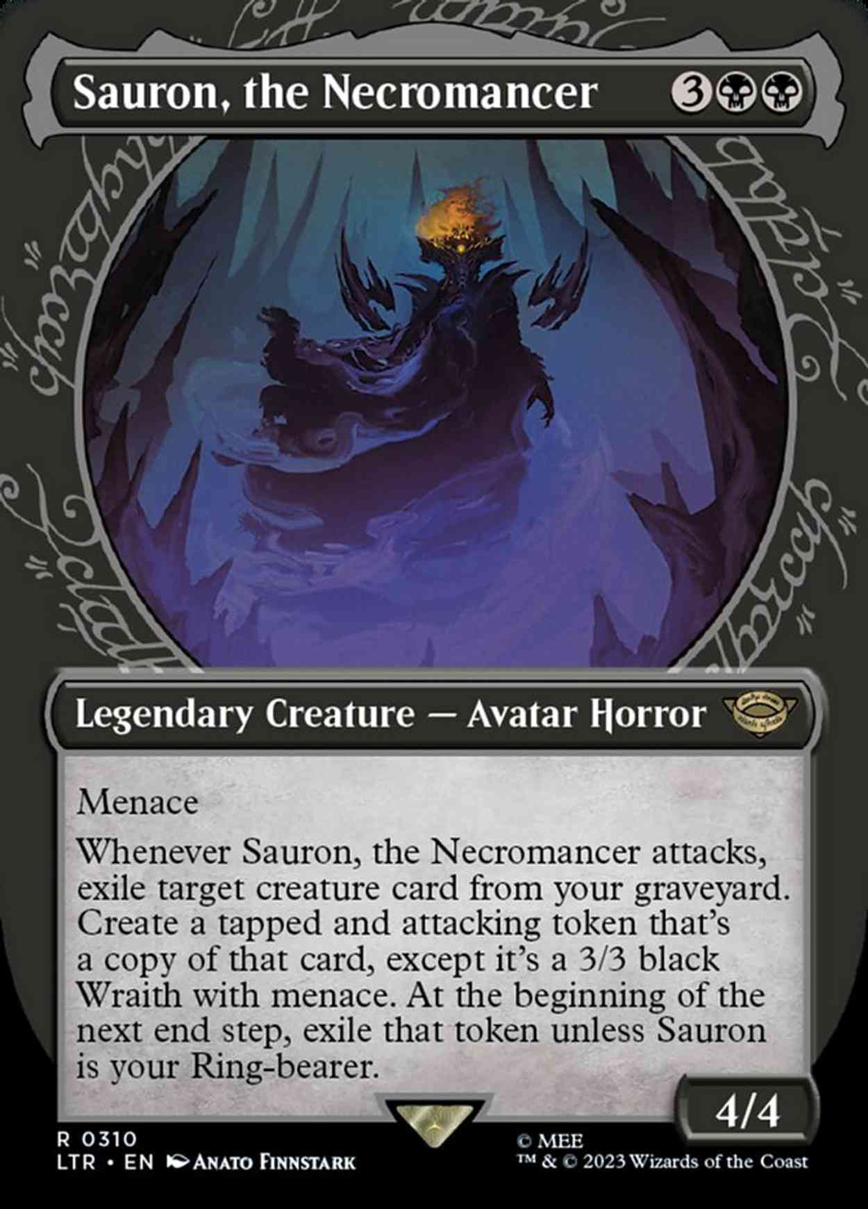 Sauron, the Necromancer (Showcase) magic card front