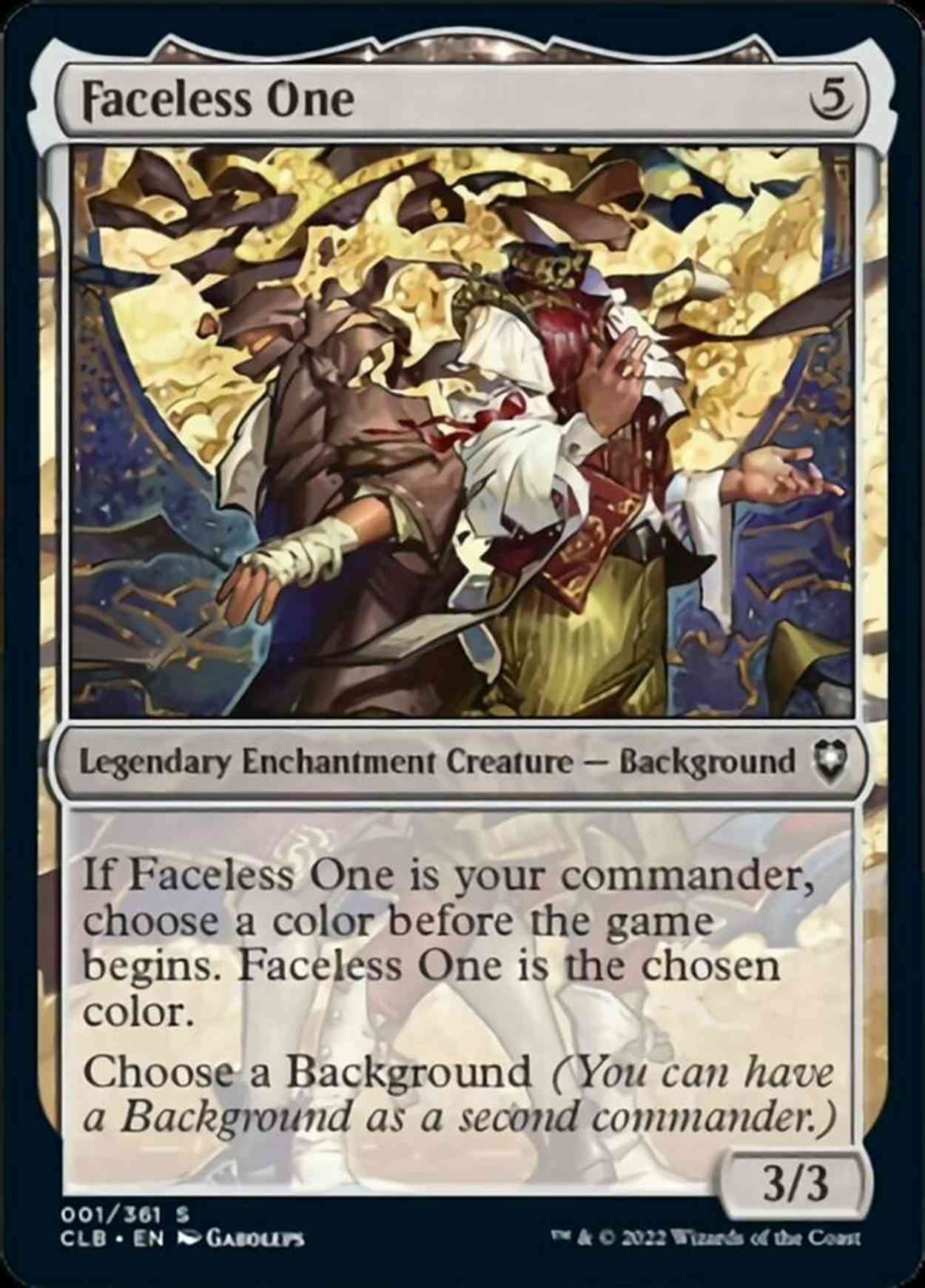 Faceless One magic card front