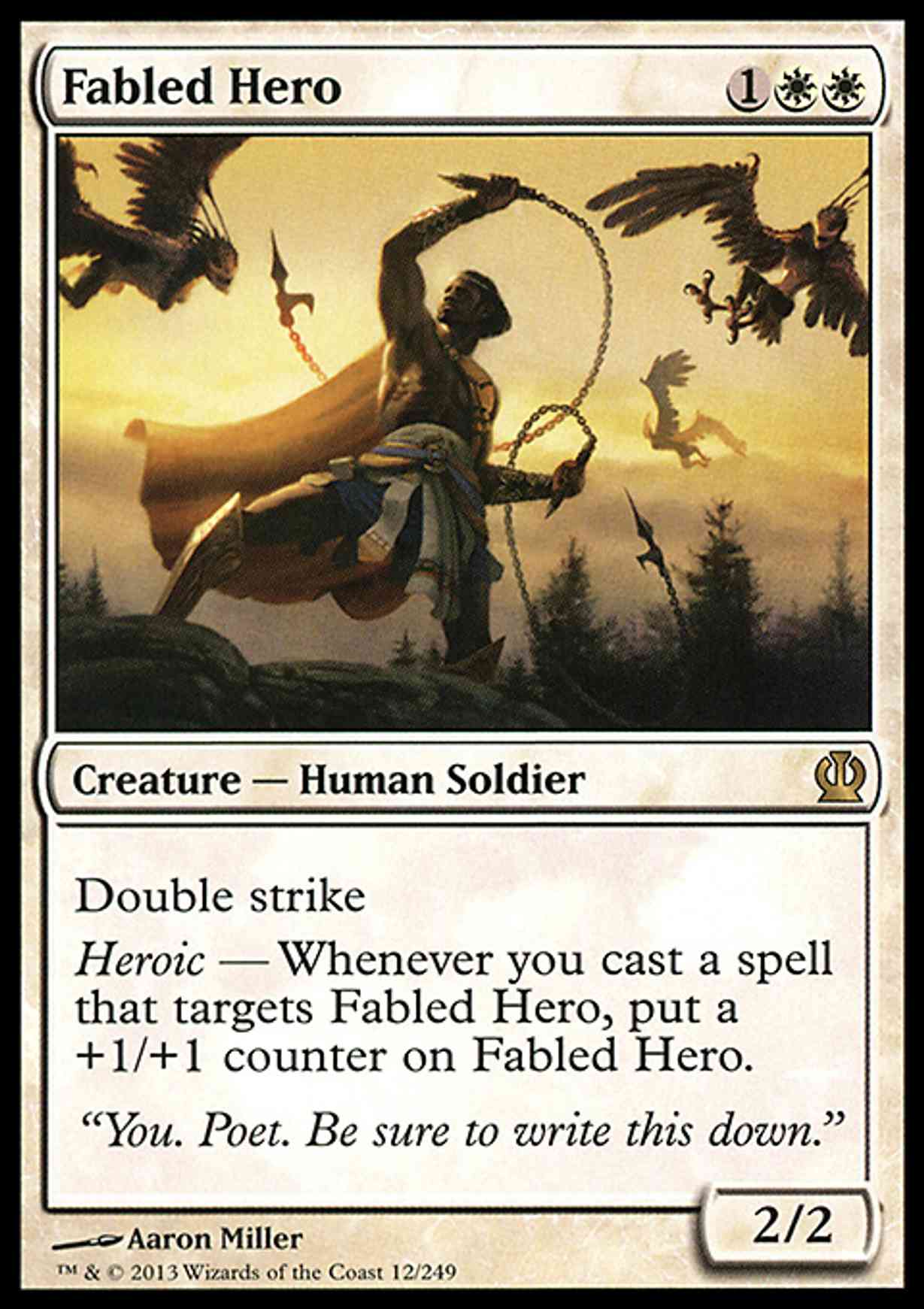 Fabled Hero magic card front