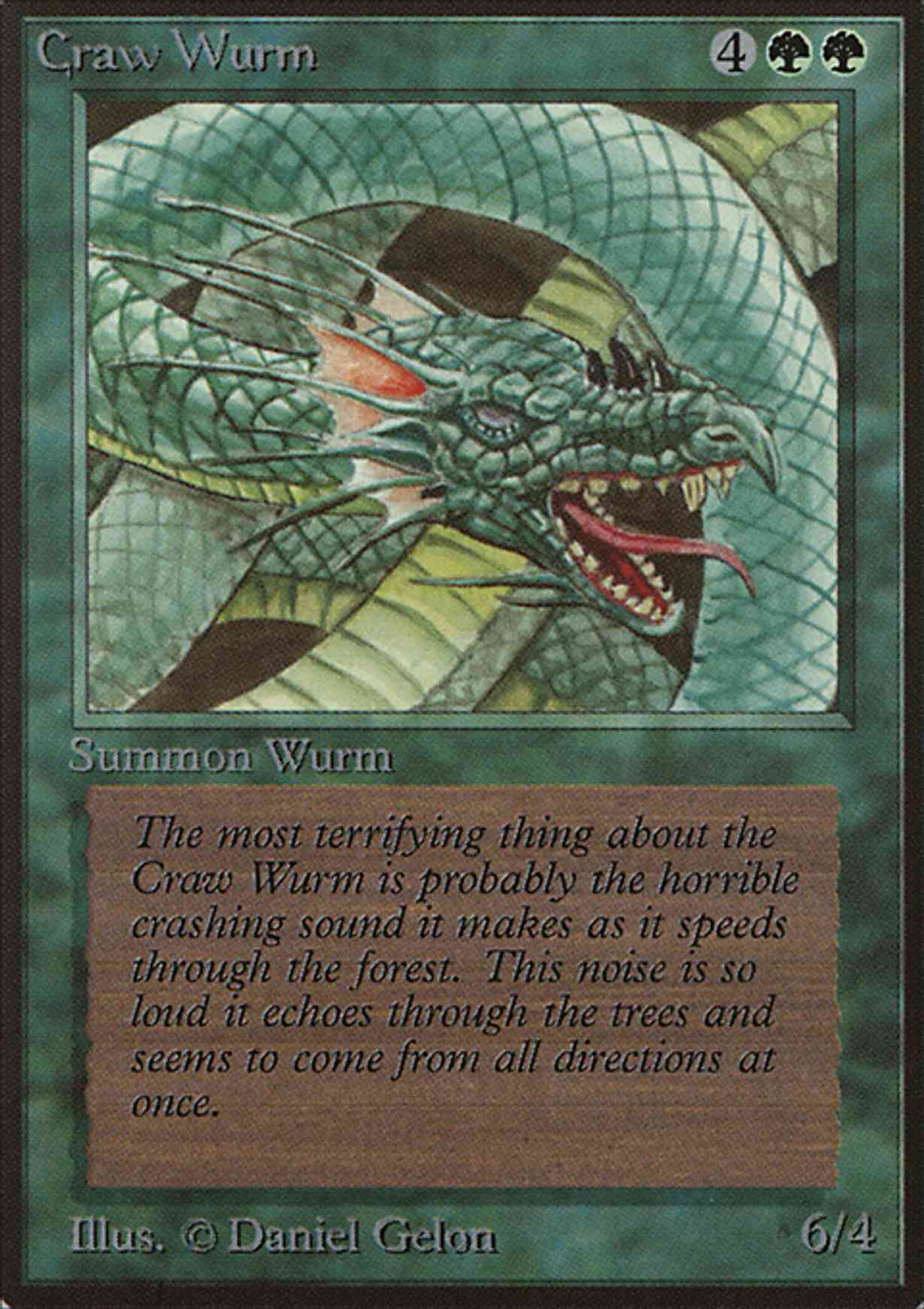 Craw Wurm magic card front