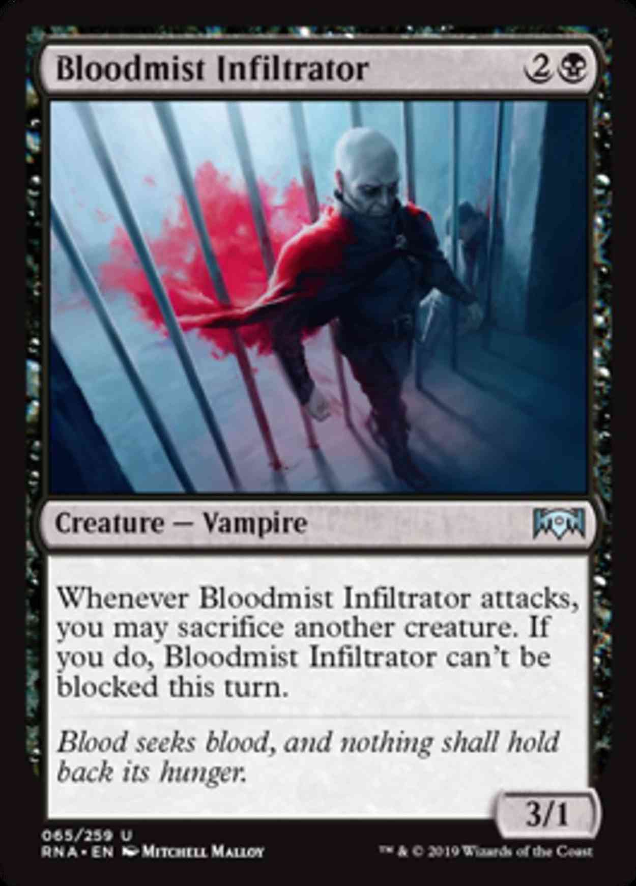 Bloodmist Infiltrator magic card front