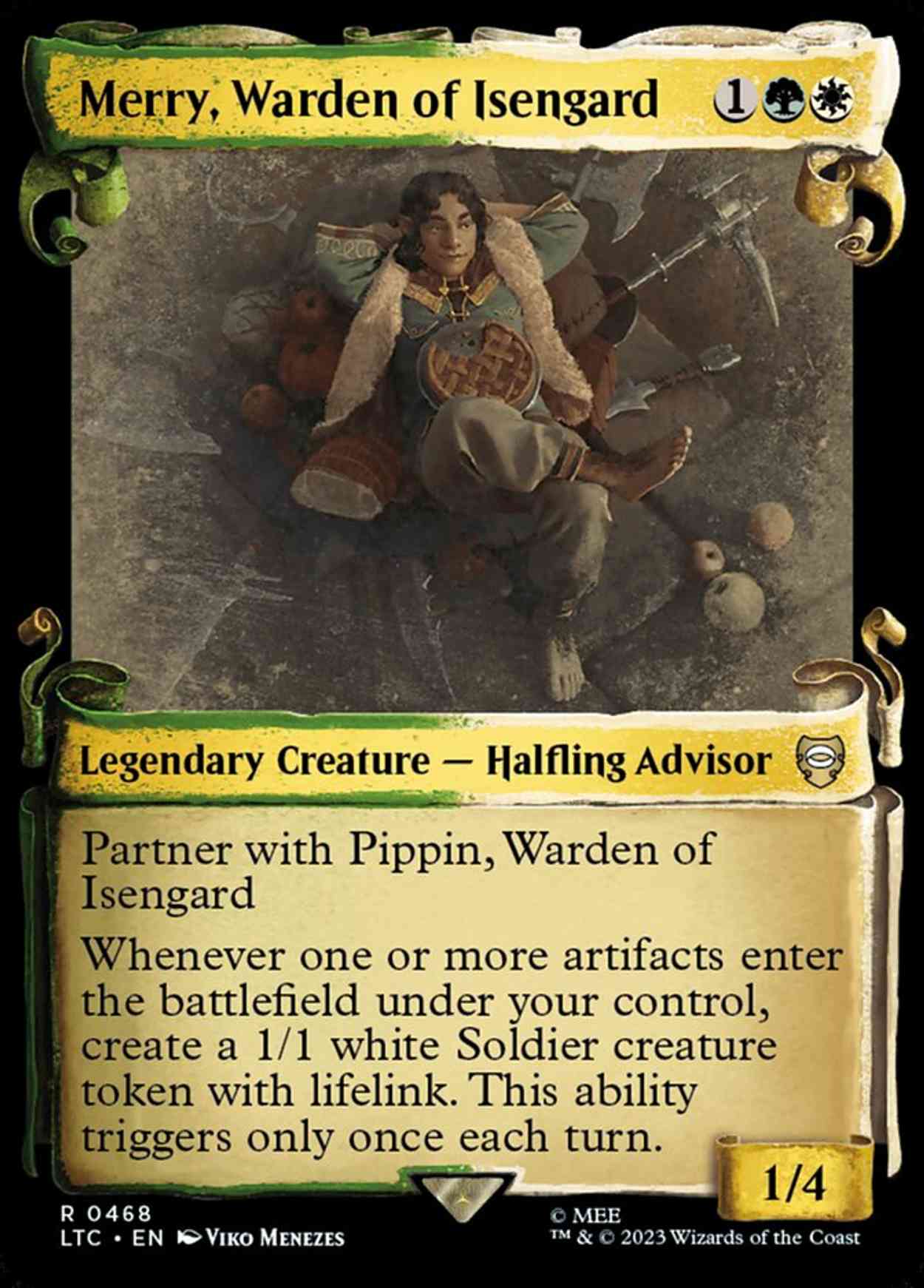 Merry, Warden of Isengard (Showcase Scrolls) magic card front