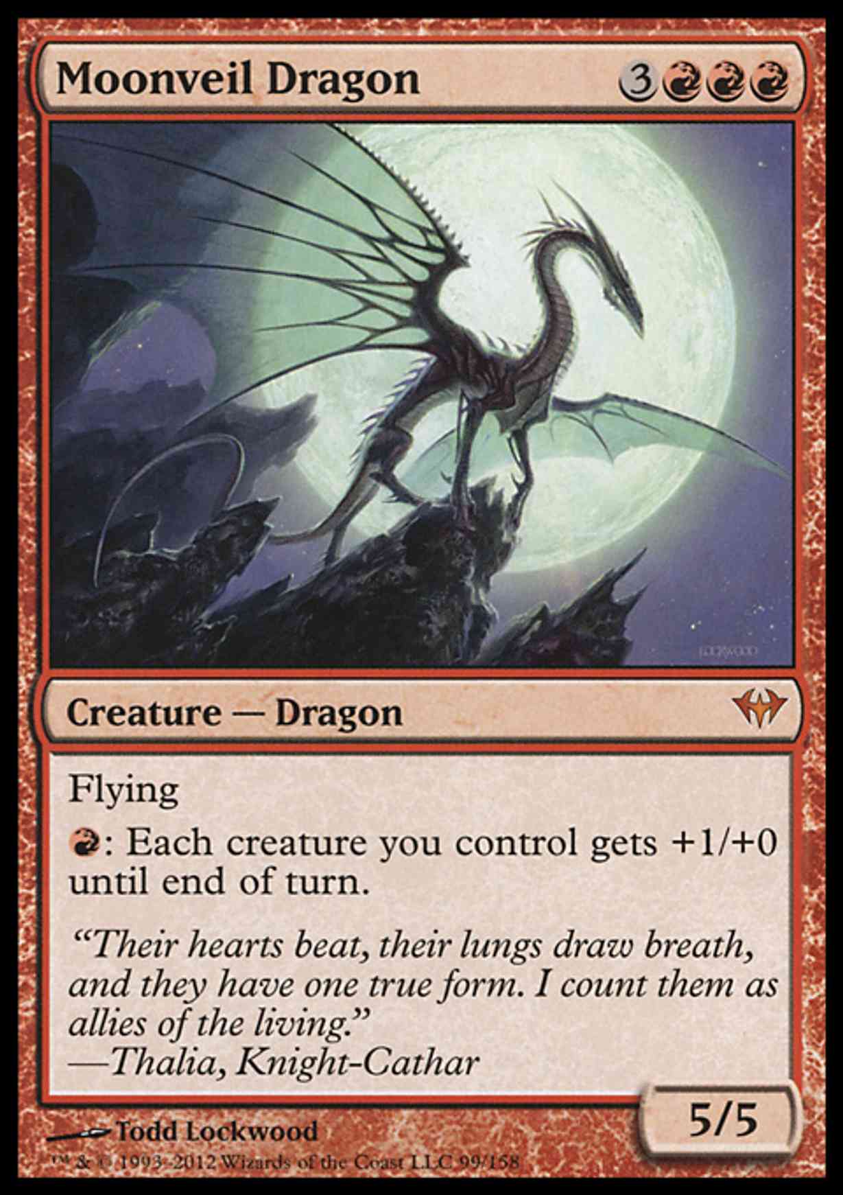 Moonveil Dragon magic card front