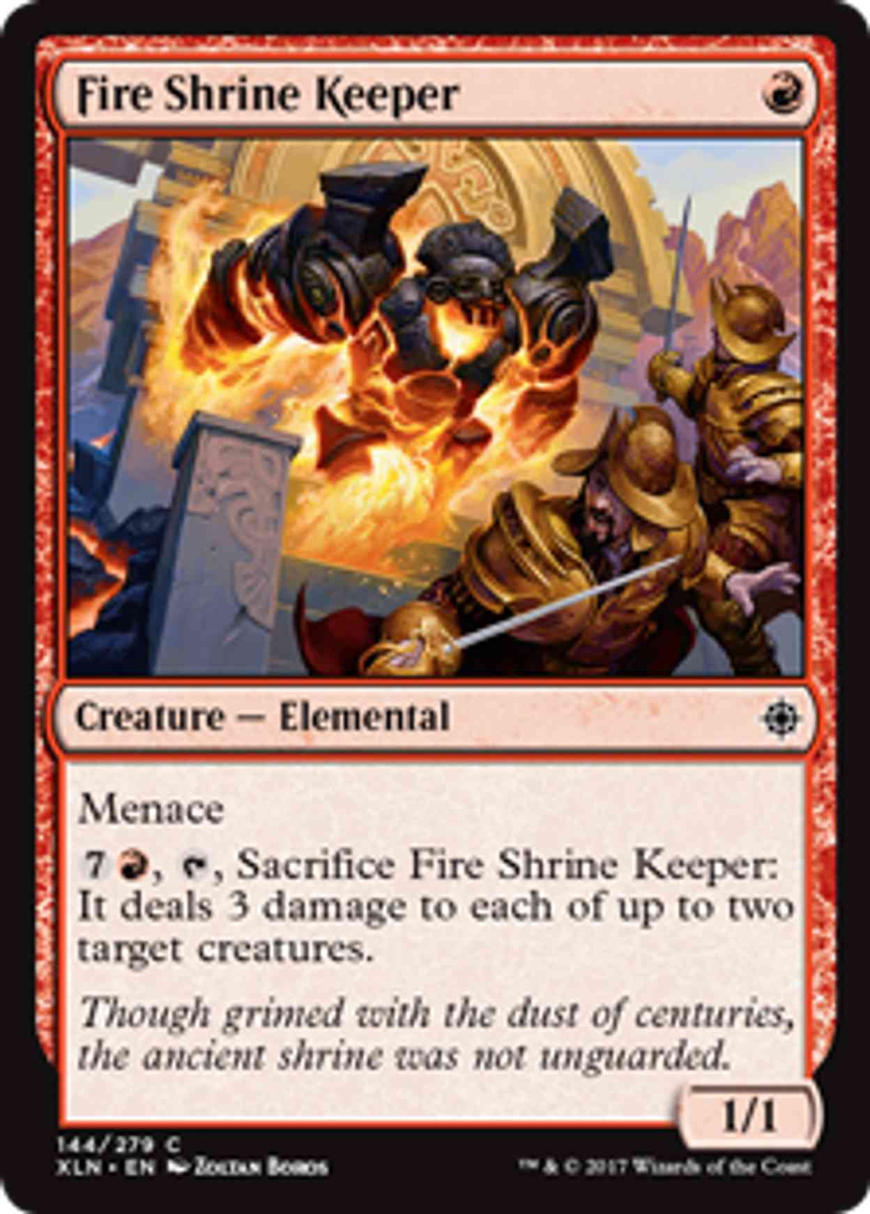 Fire Shrine Keeper magic card front