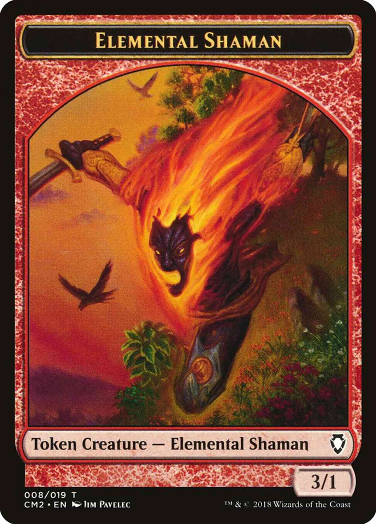 Elemental Shaman Token magic card front