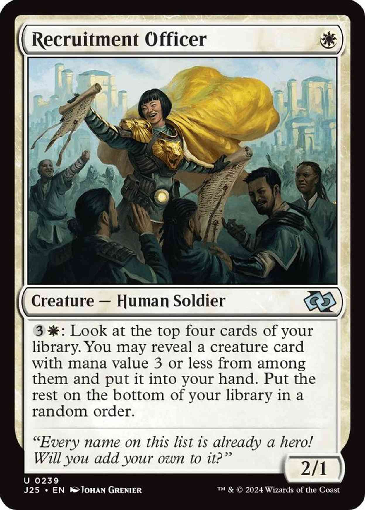 Recruitment Officer magic card front