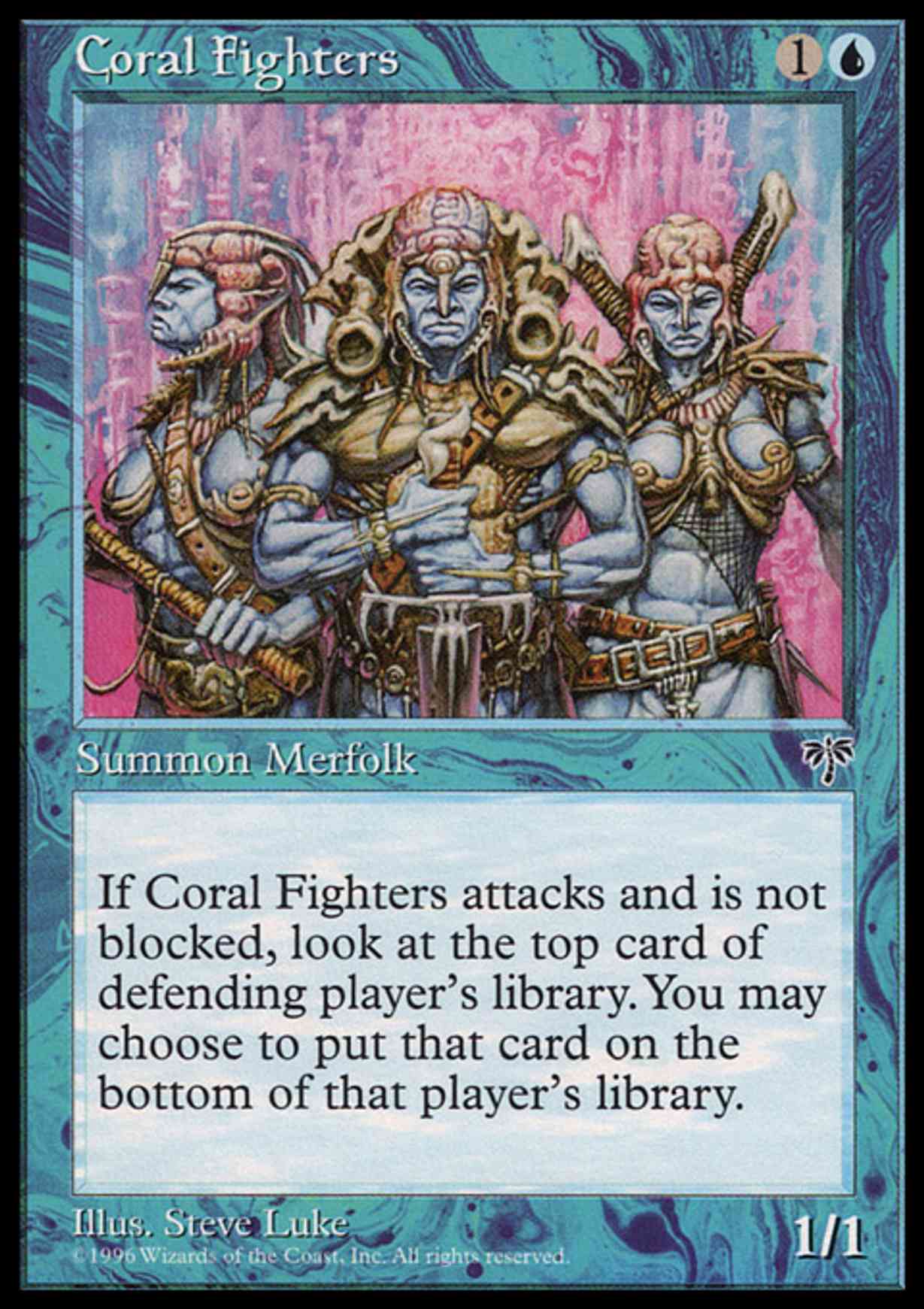 Coral Fighters magic card front