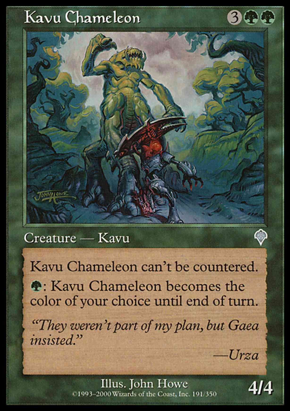 Kavu Chameleon magic card front