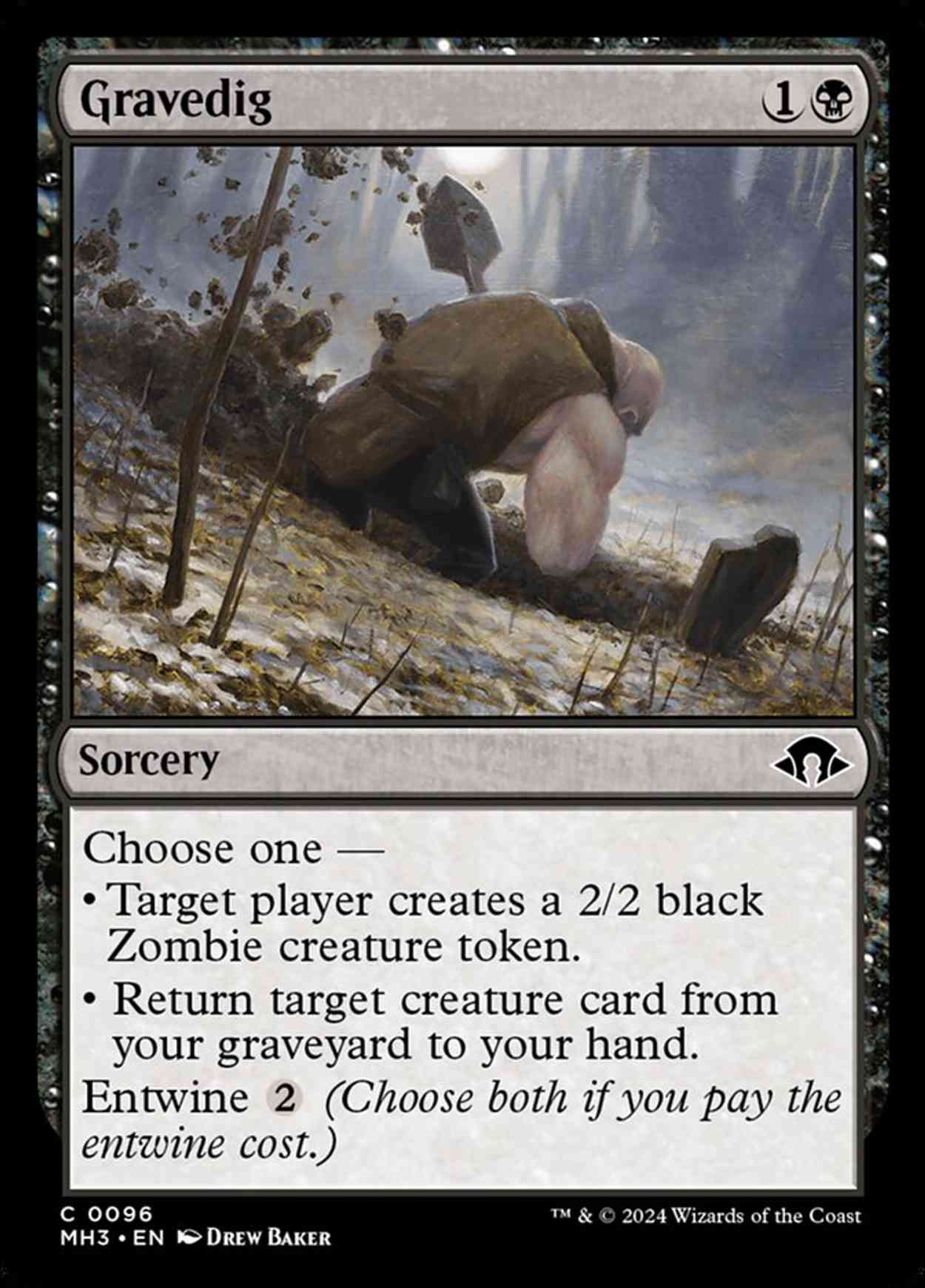 Gravedig magic card front