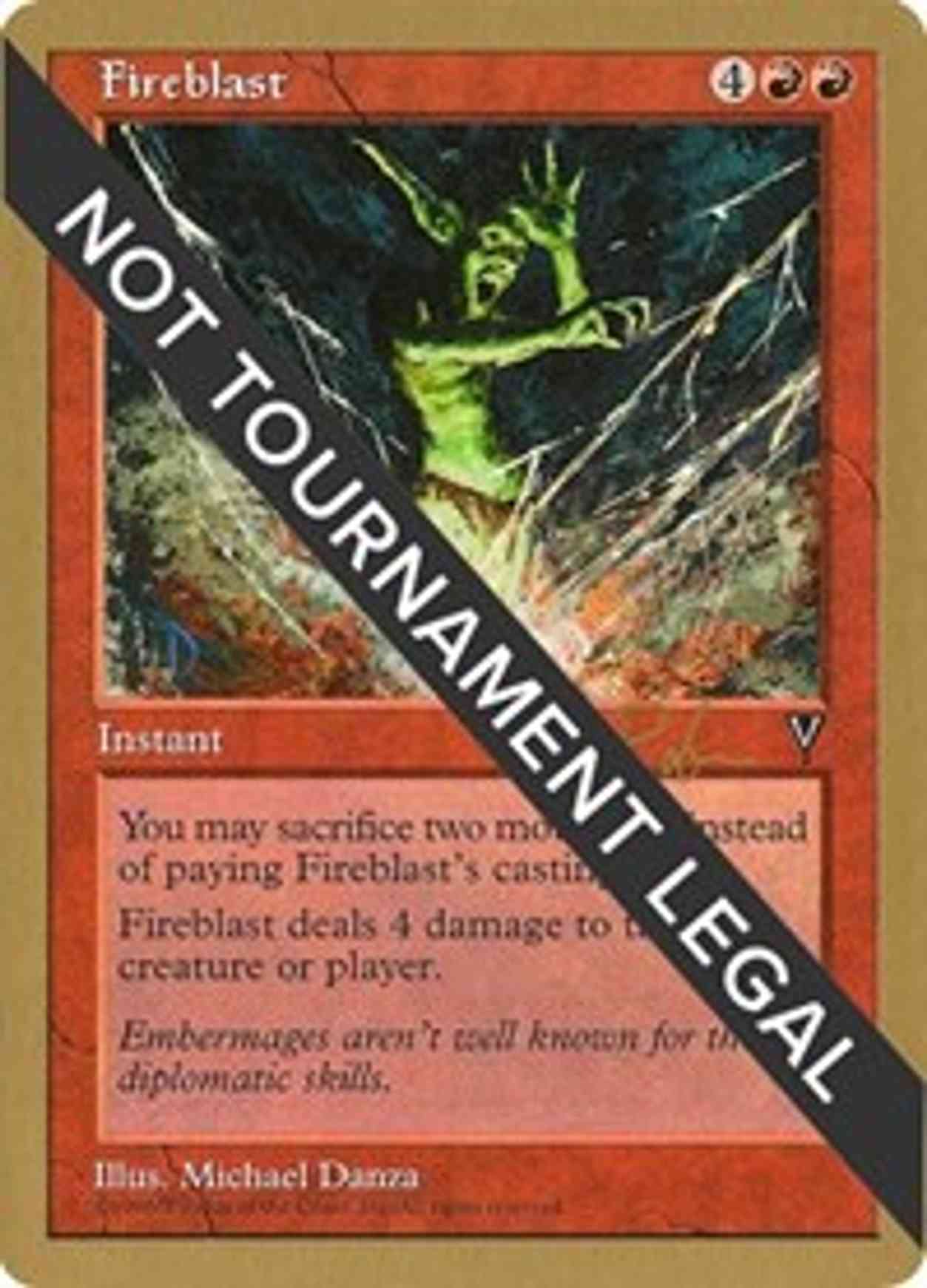 Fireblast - 1998 Ben Rubin (VIS) magic card front