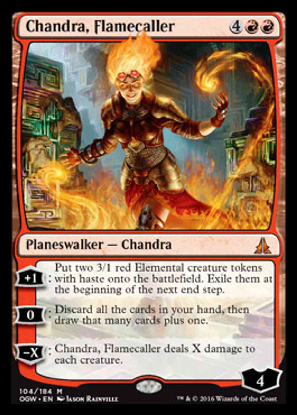 Chandra, Flamecaller magic card front