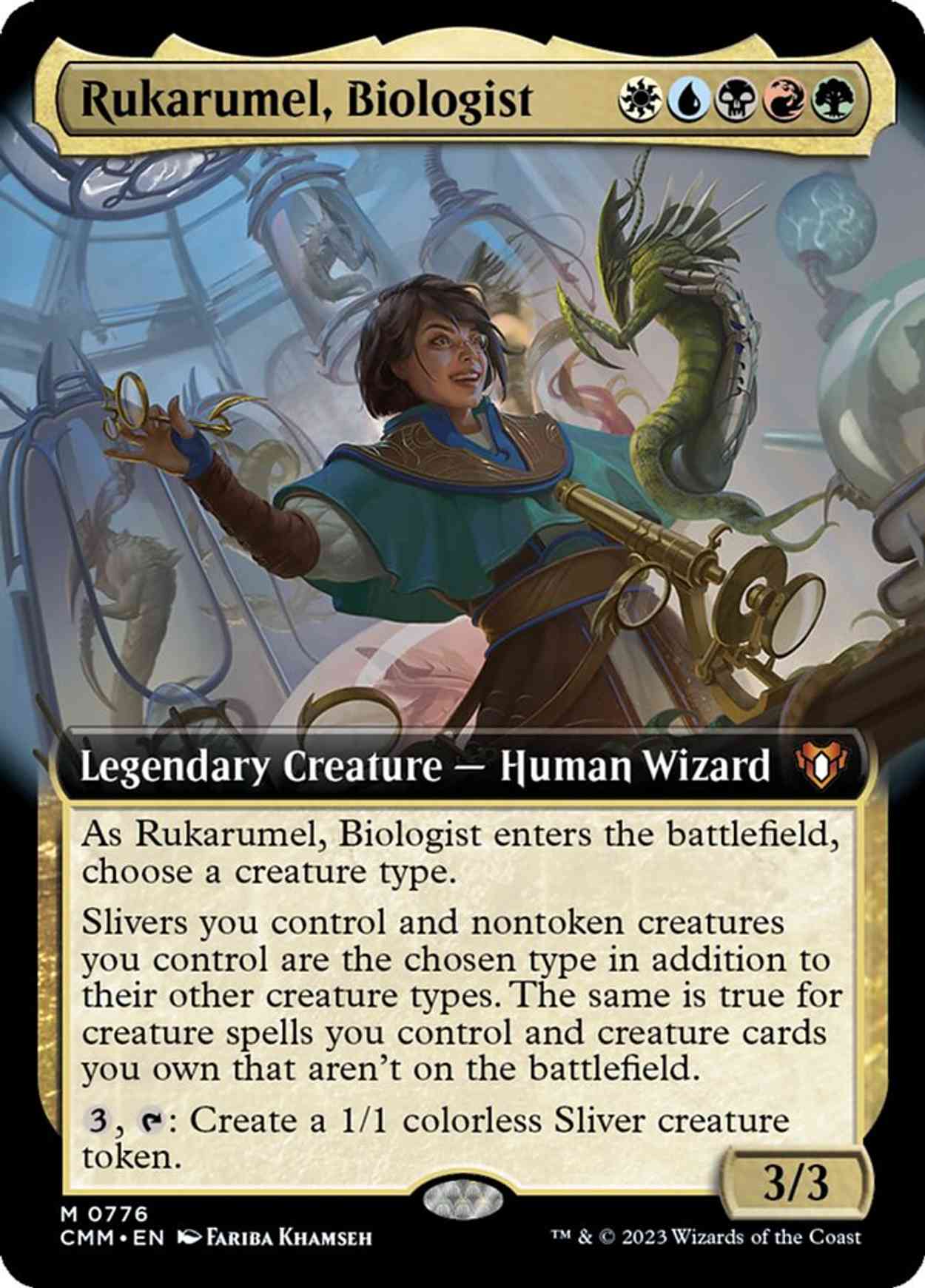 Rukarumel, Biologist (Extended Art) magic card front