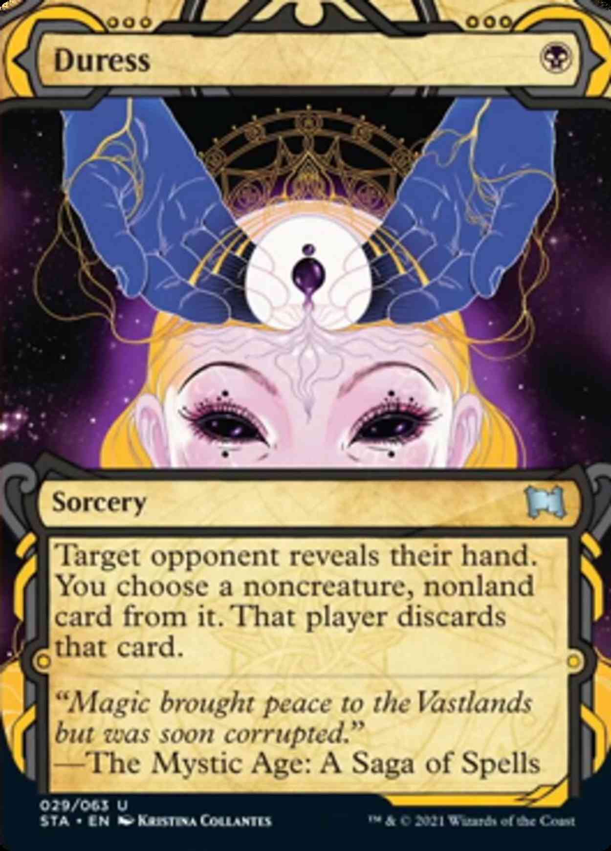 Duress magic card front