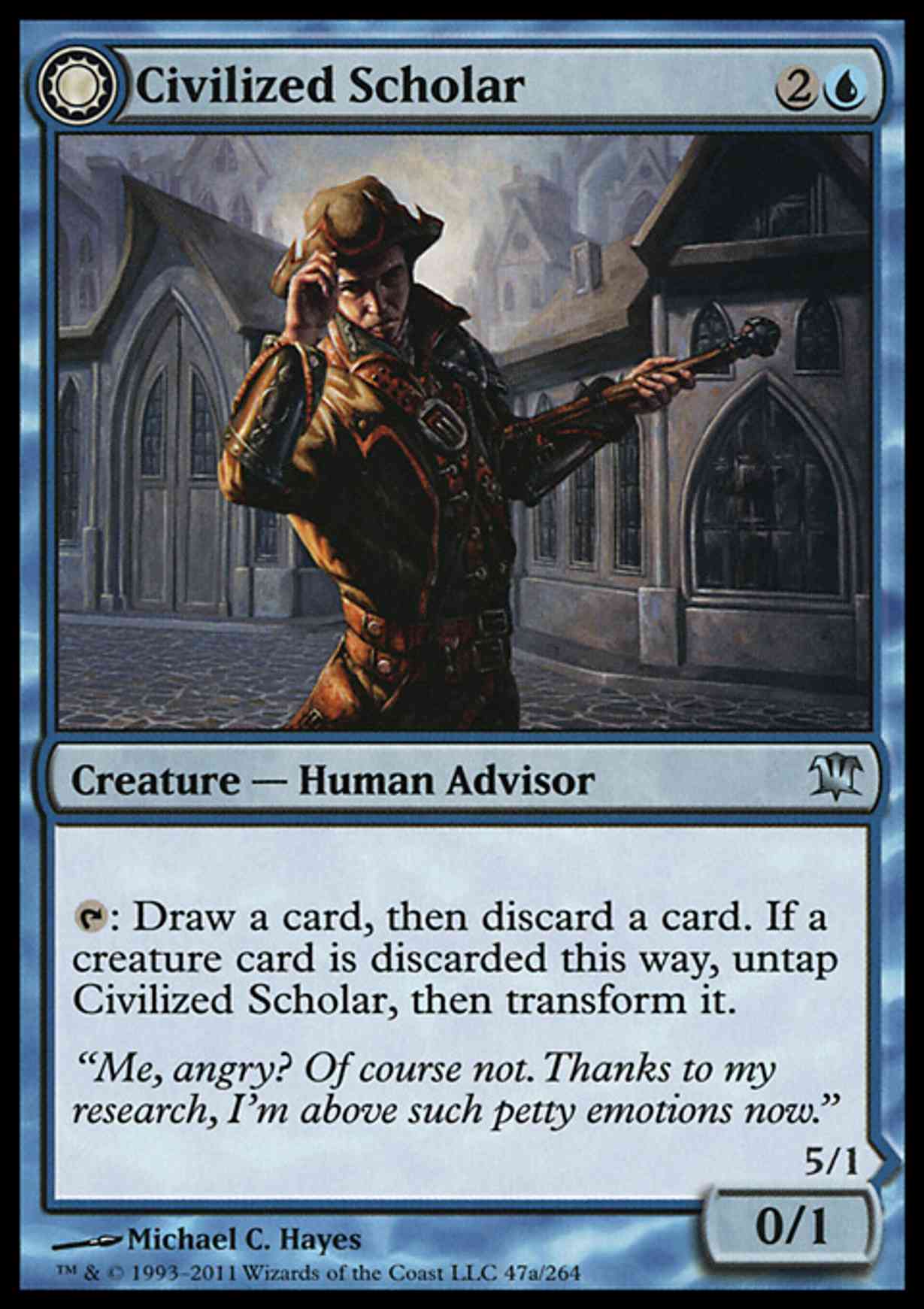 Civilized Scholar magic card front