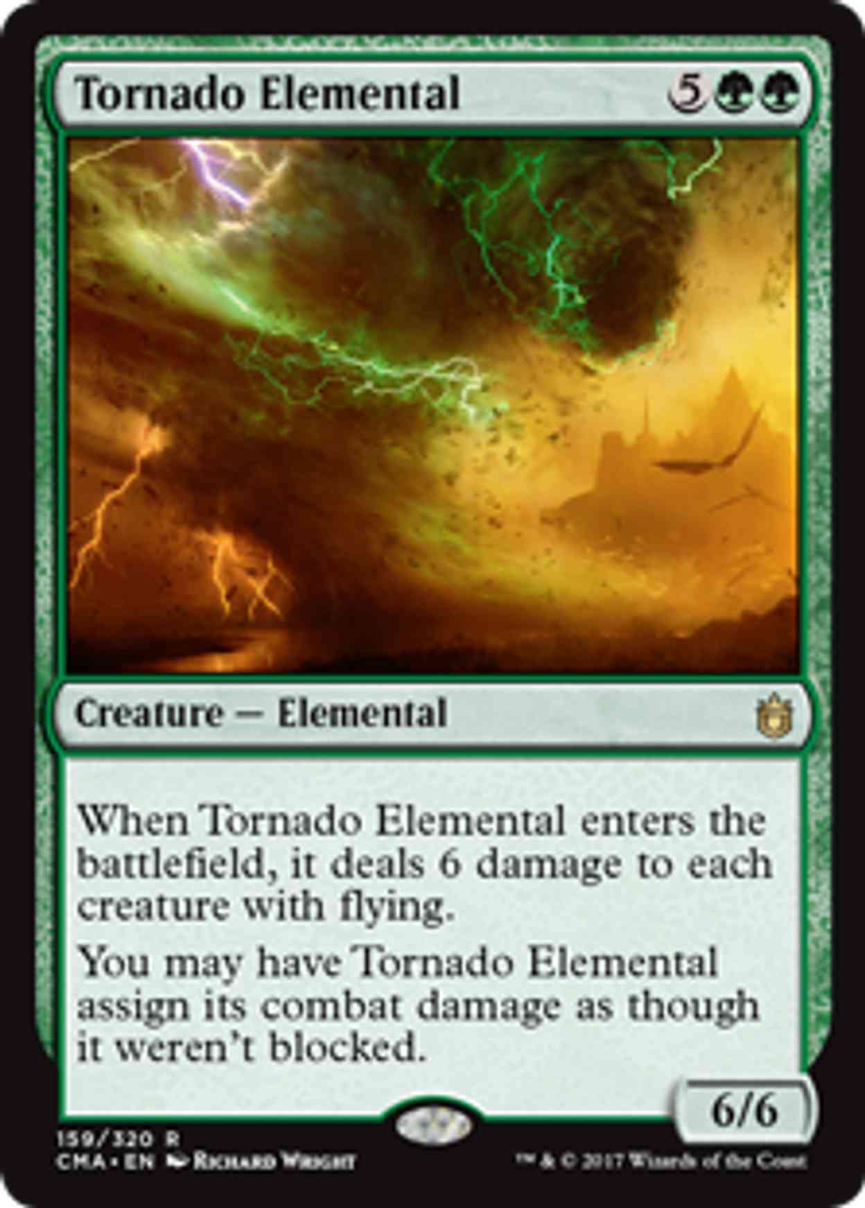 Tornado Elemental magic card front