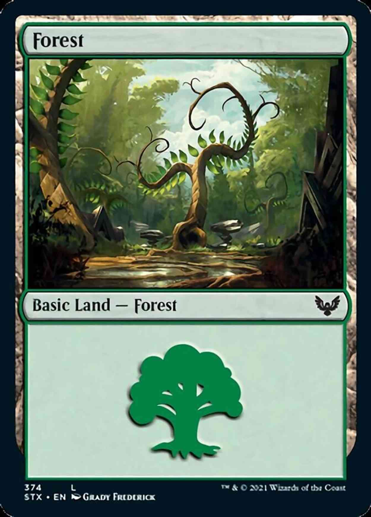 Forest (374) magic card front