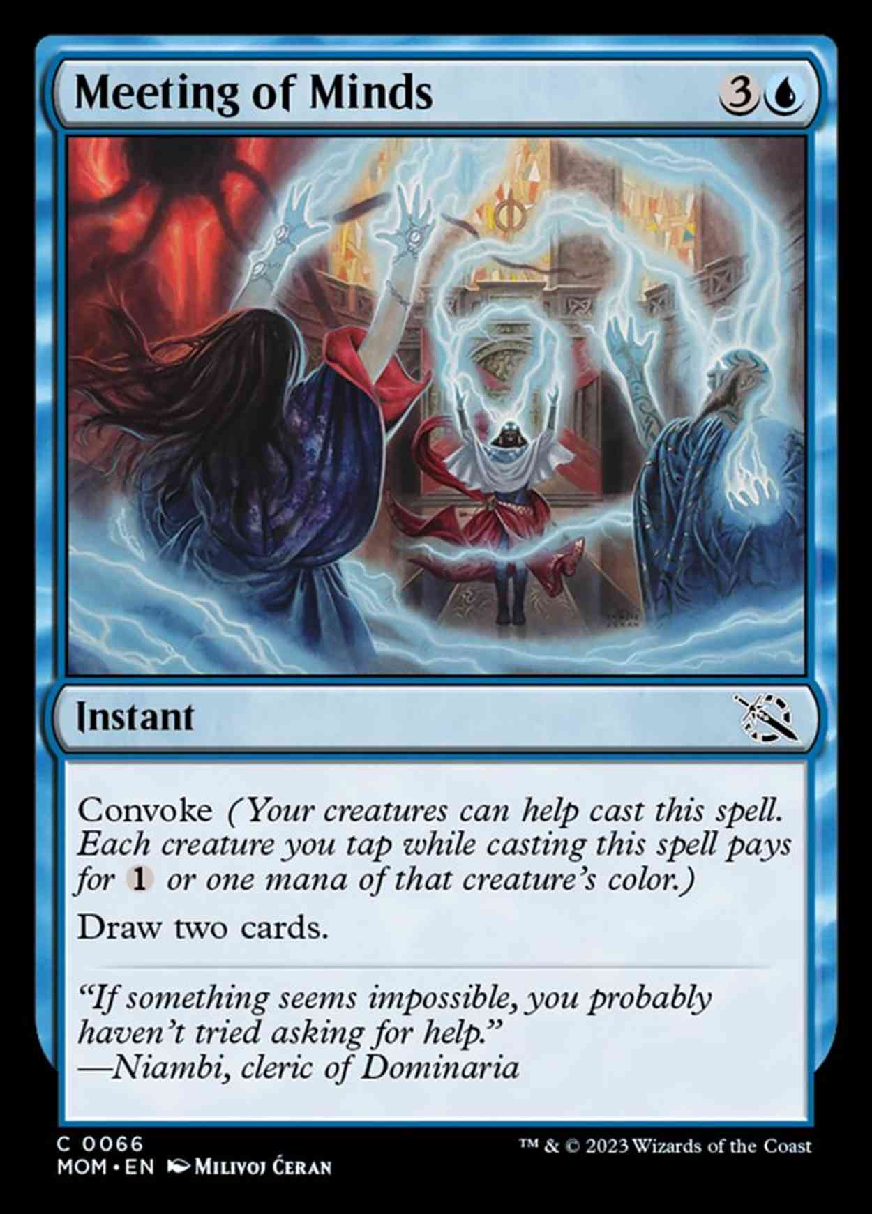 Meeting of Minds magic card front