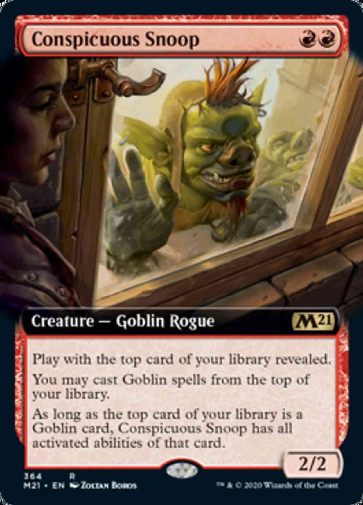 Conspicuous Snoop (Extended Art) magic card front