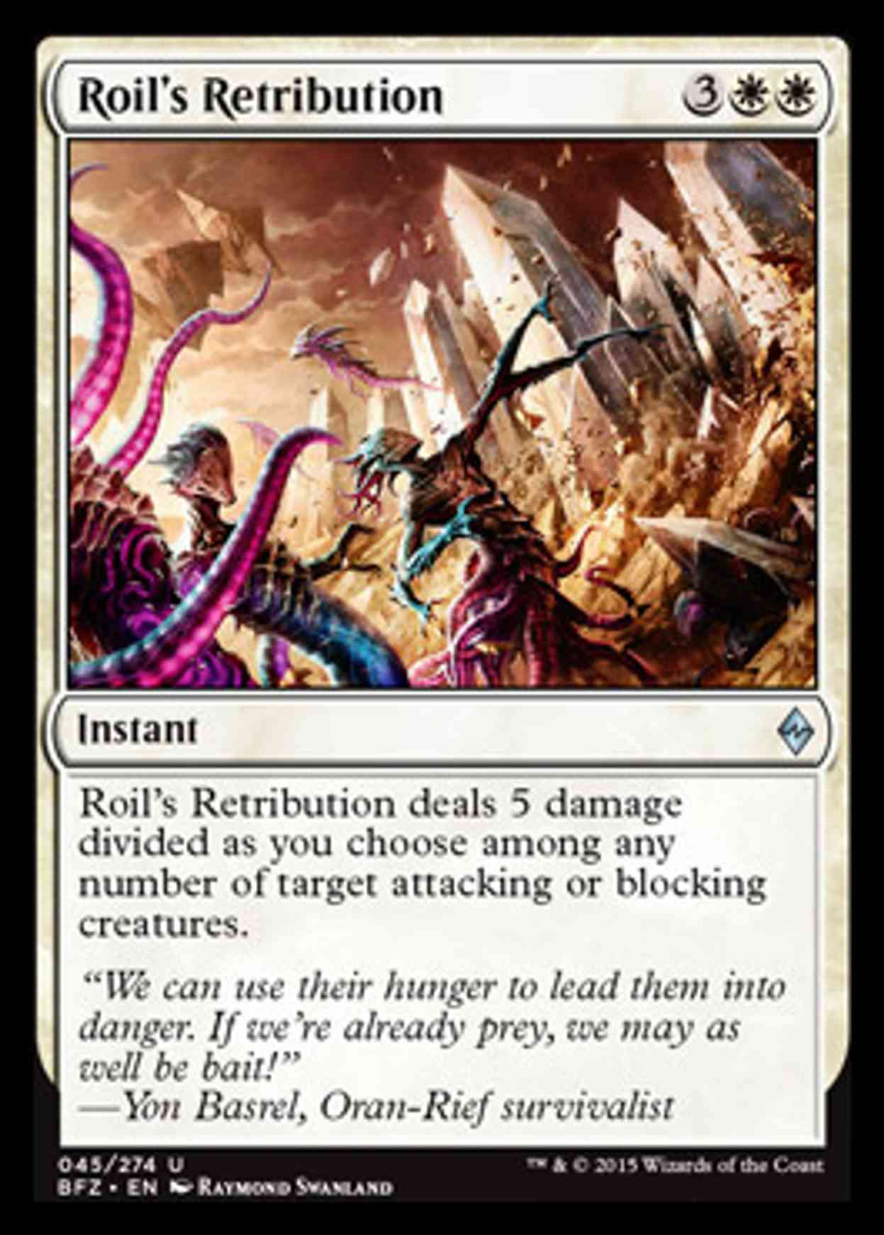 Roil's Retribution magic card front