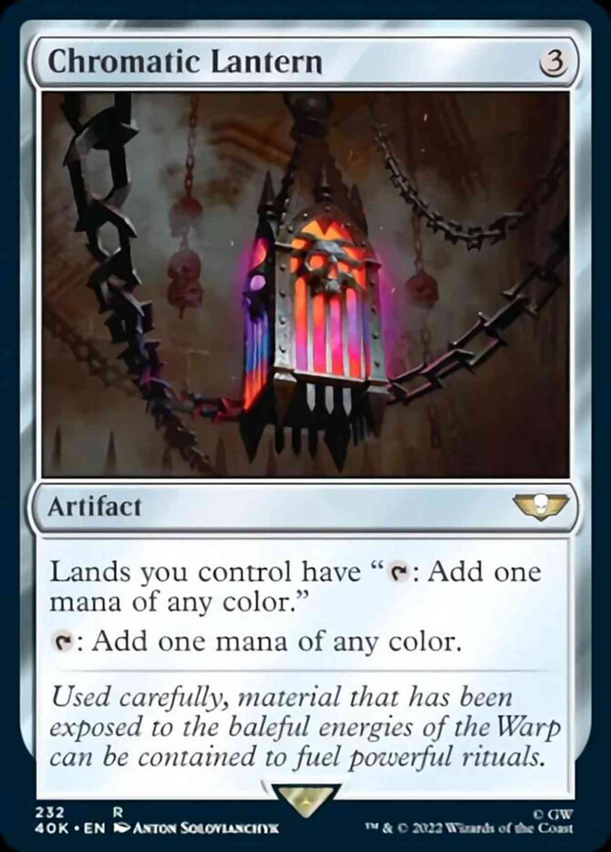 Chromatic Lantern magic card front