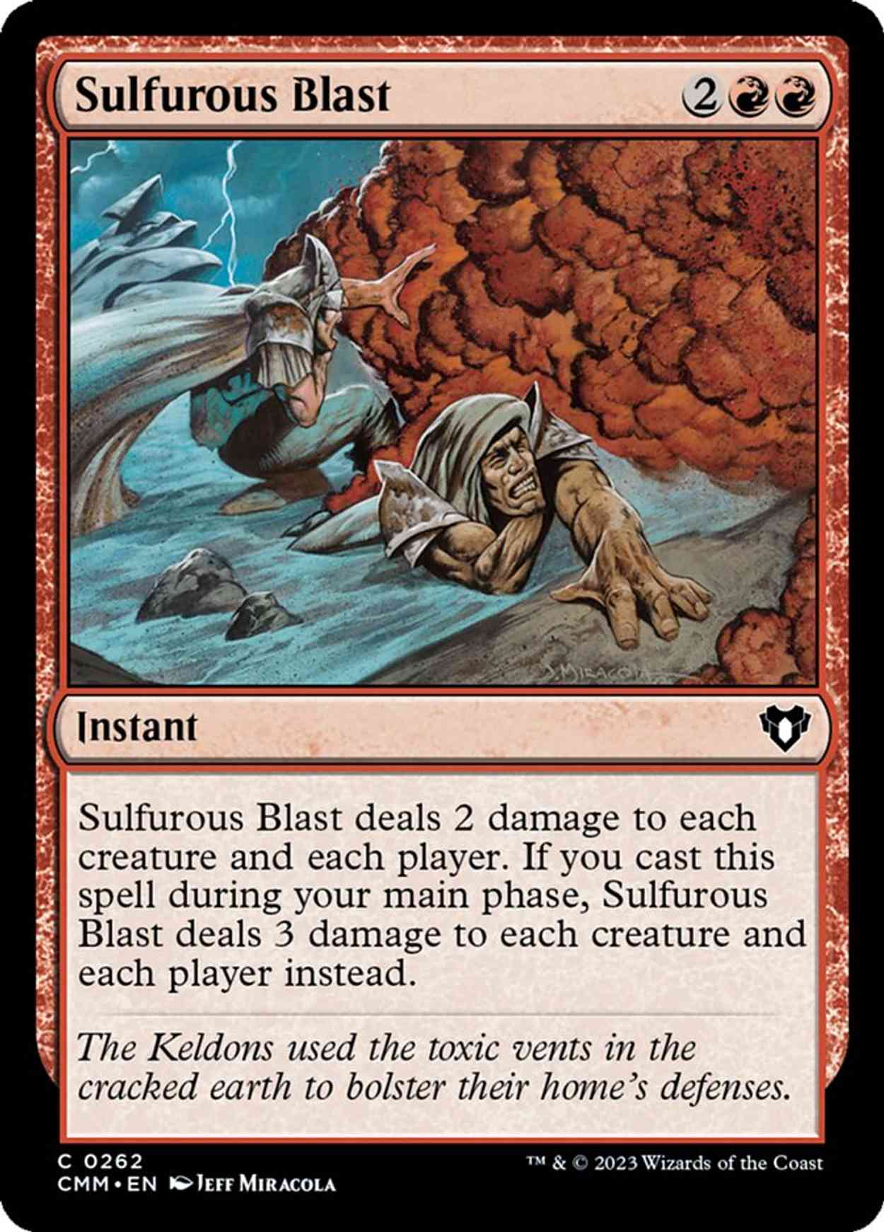 Sulfurous Blast magic card front