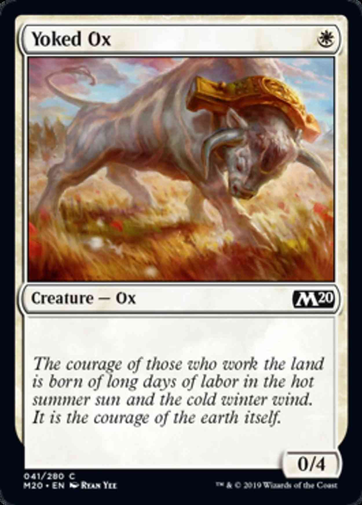 Yoked Ox magic card front