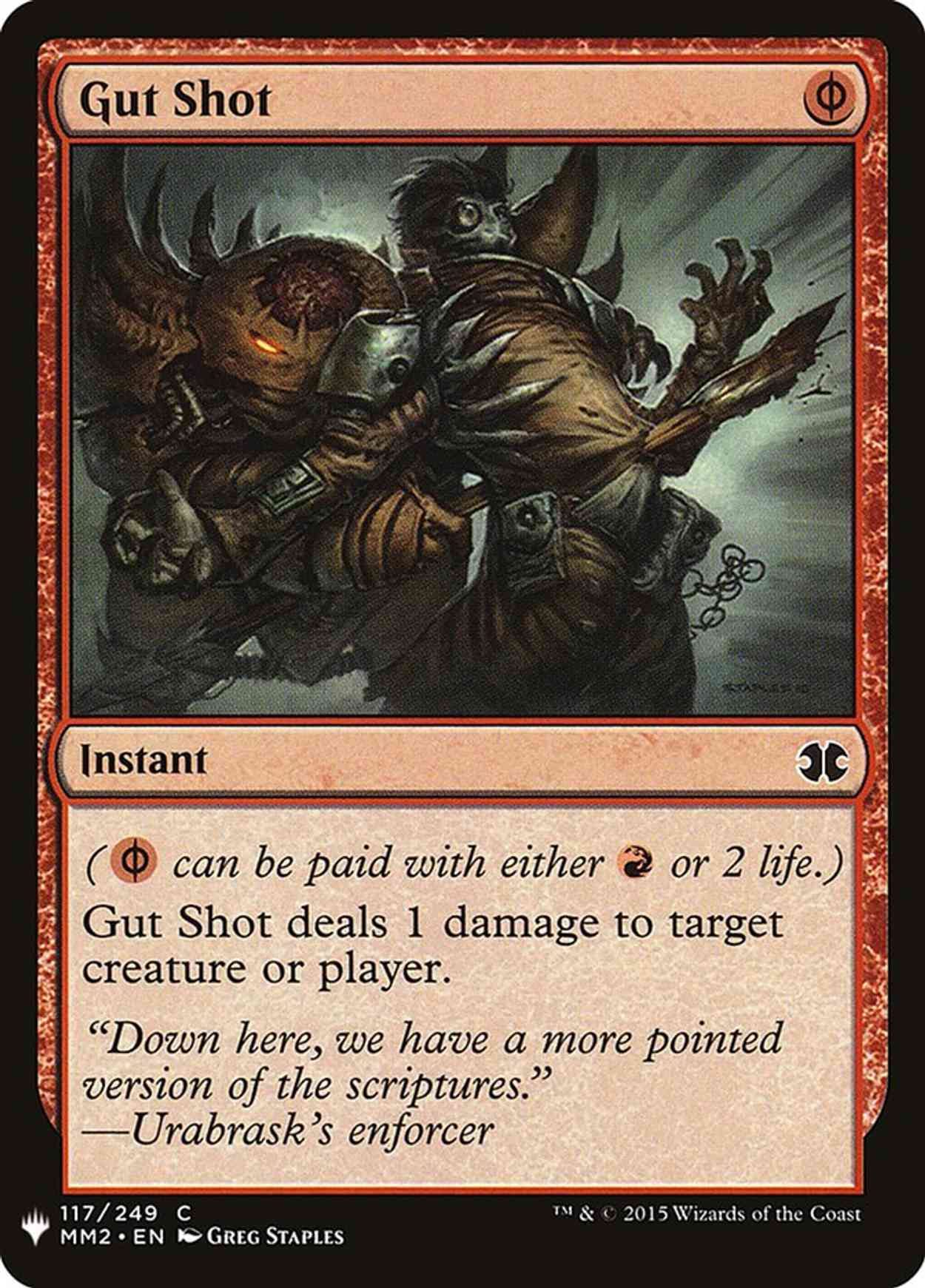 Gut Shot magic card front