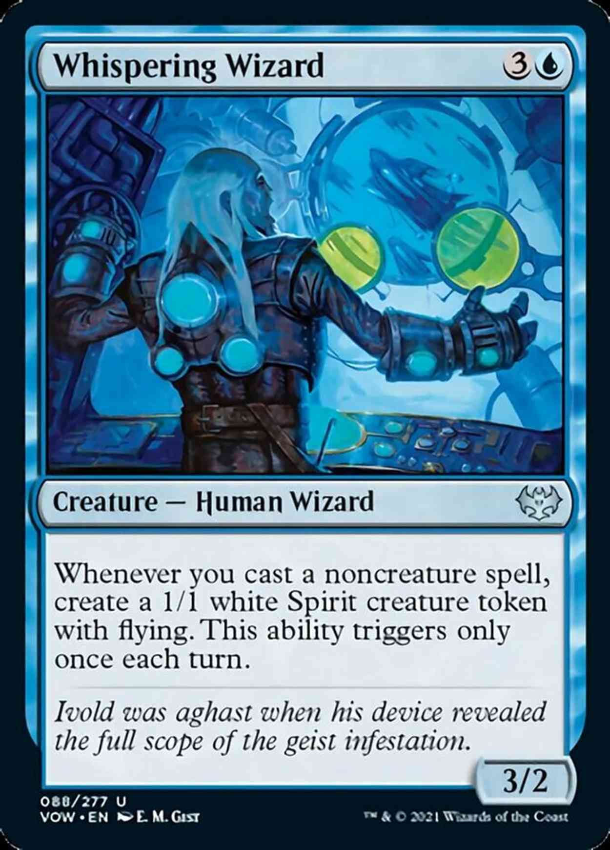 Whispering Wizard magic card front