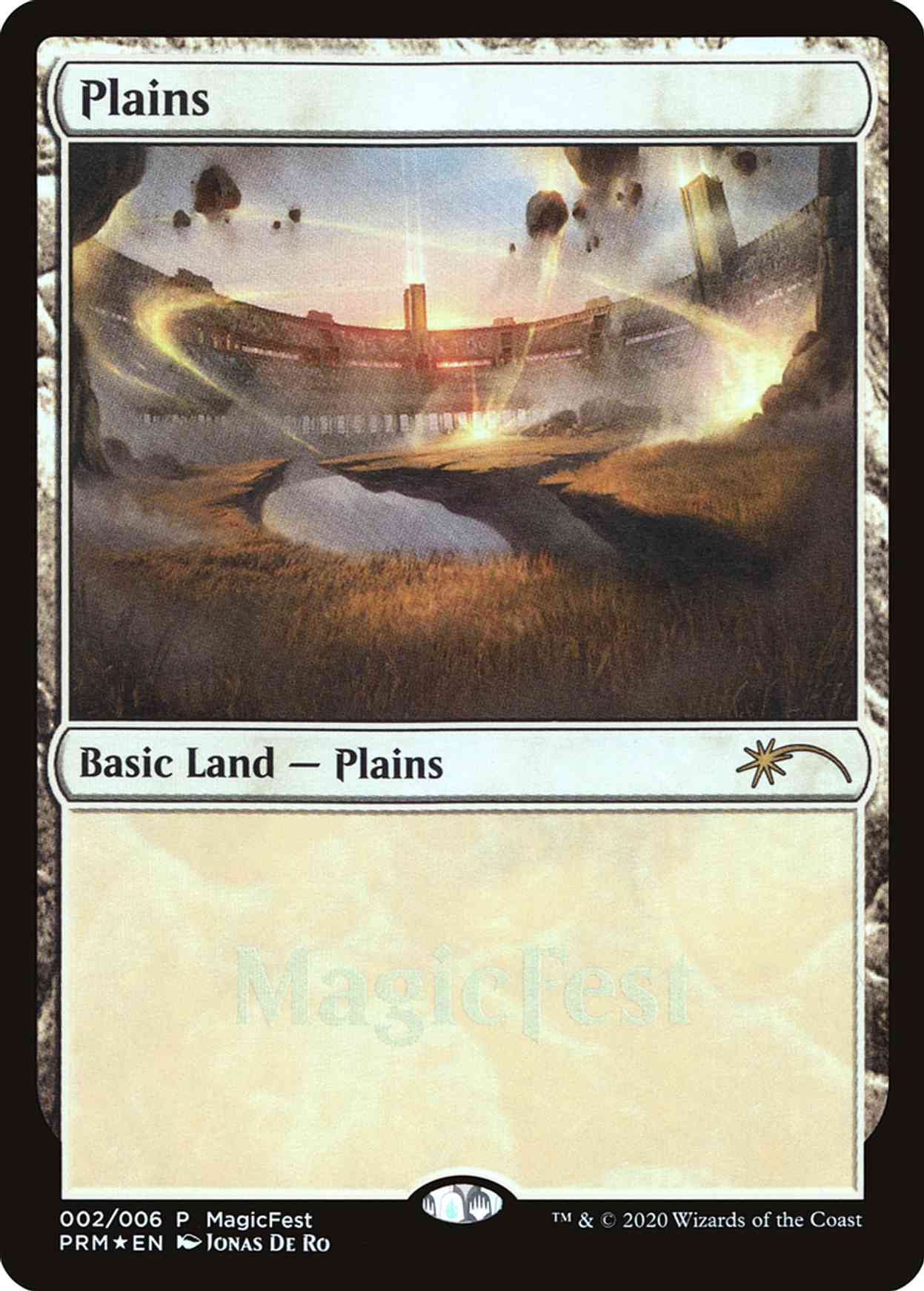 Plains (2020) magic card front