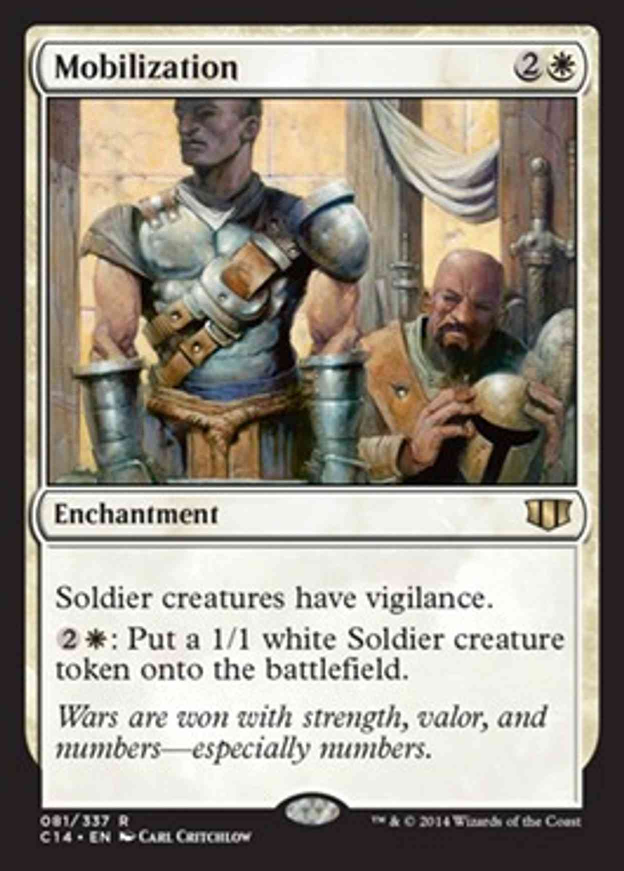 Mobilization magic card front