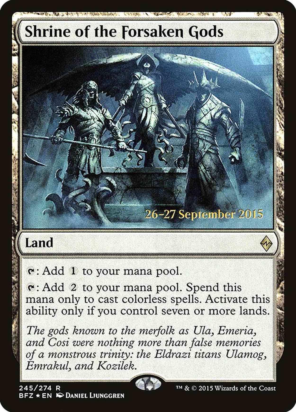 Shrine of the Forsaken Gods magic card front