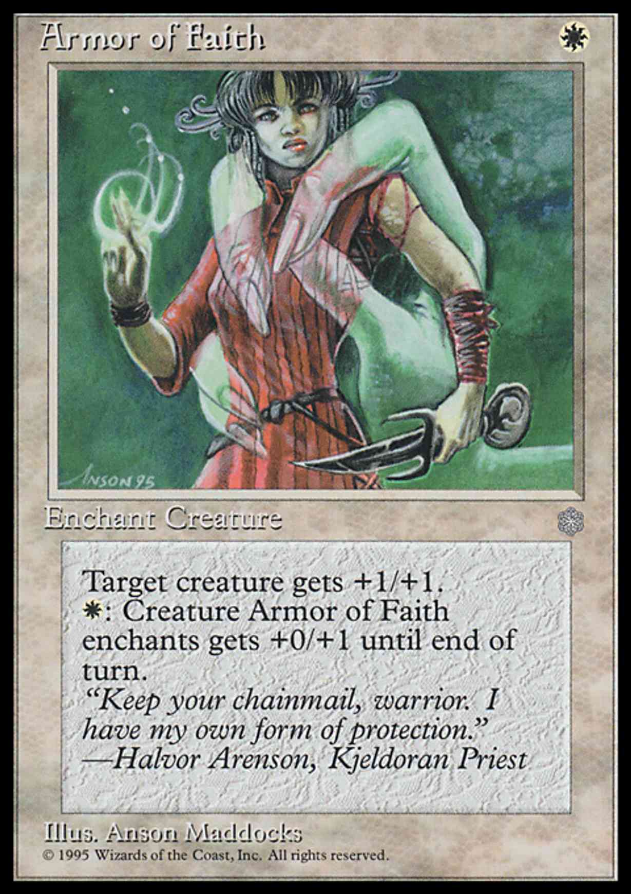Armor of Faith magic card front
