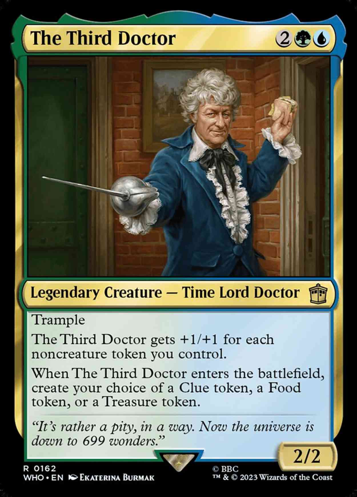 The Third Doctor magic card front
