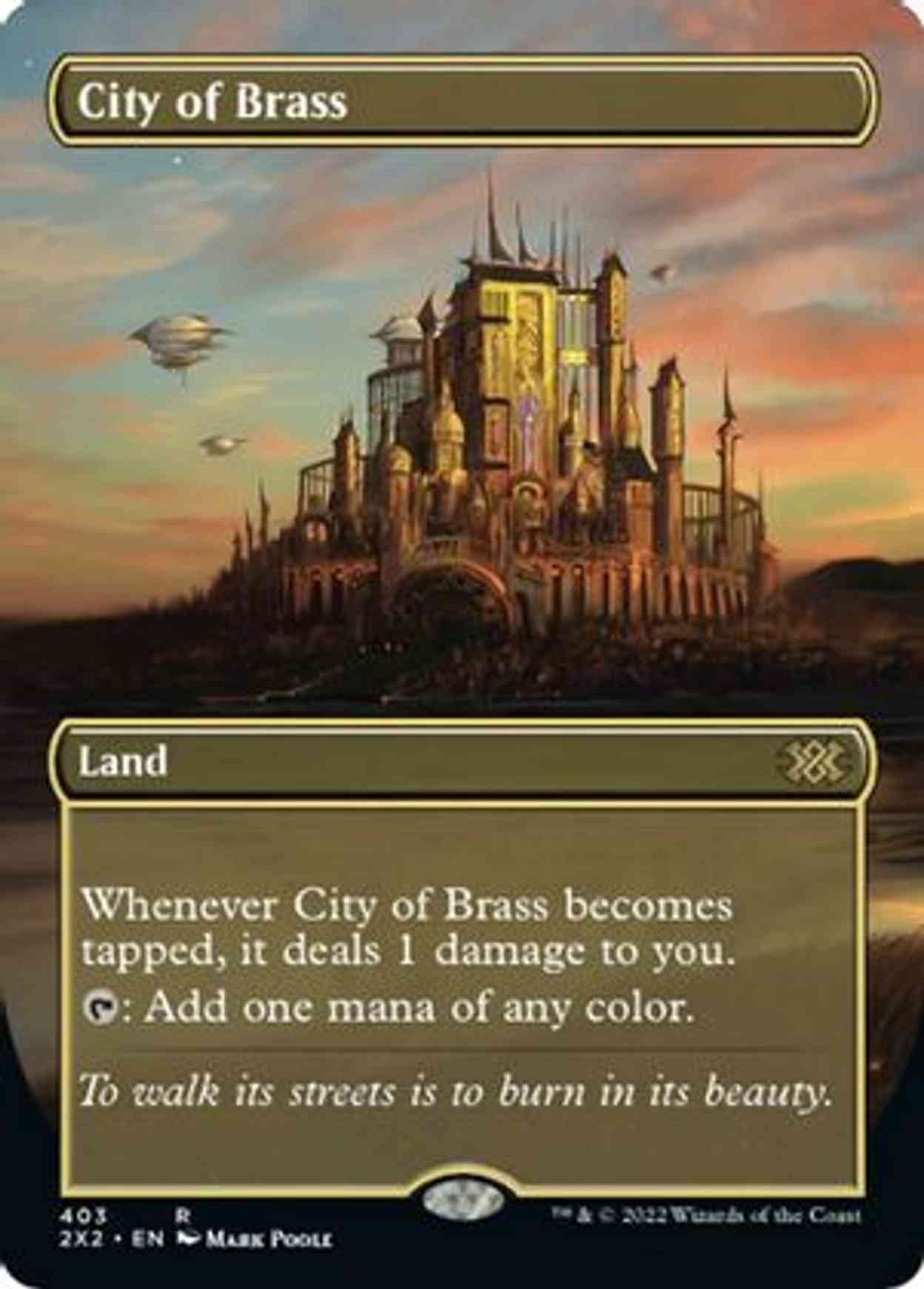 City of Brass (Borderless) magic card front