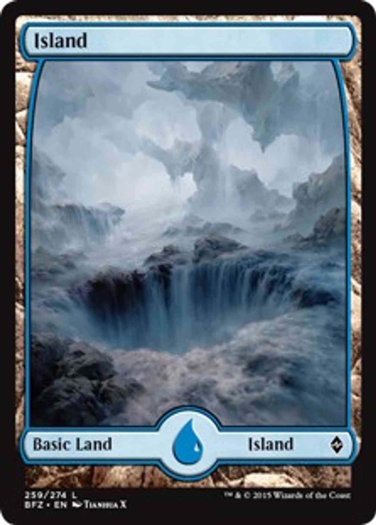 Island (259) - Full Art magic card front