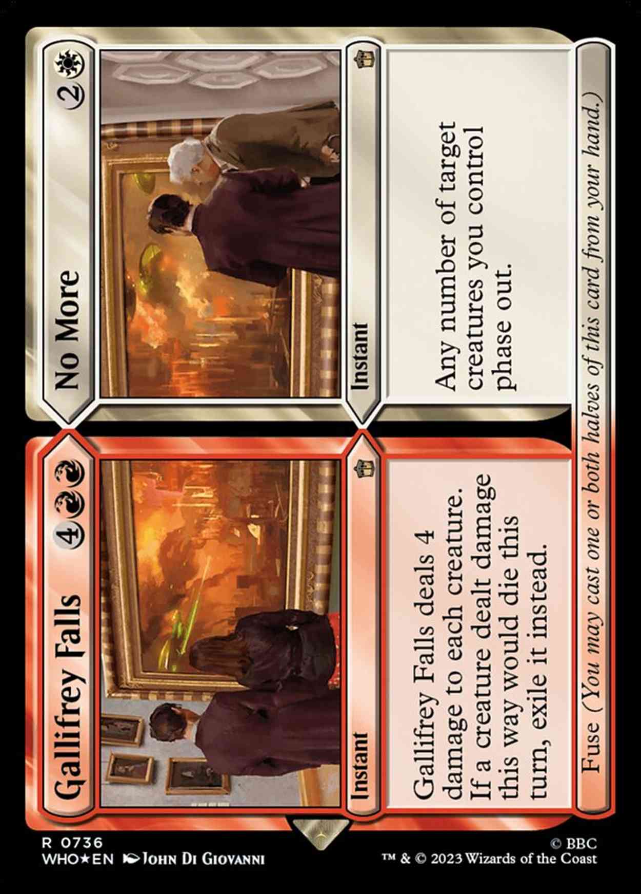 Gallifrey Falls // No More (Surge Foil) magic card front