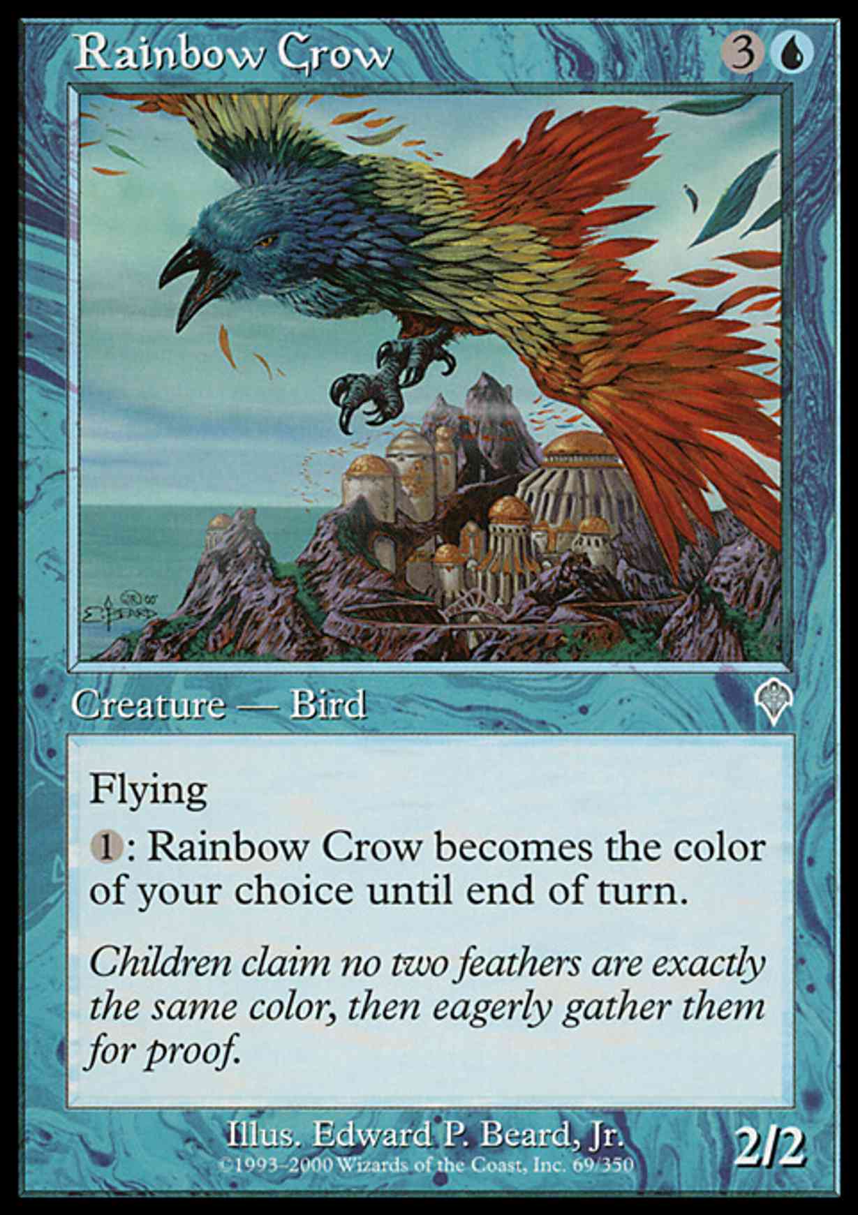 Rainbow Crow magic card front