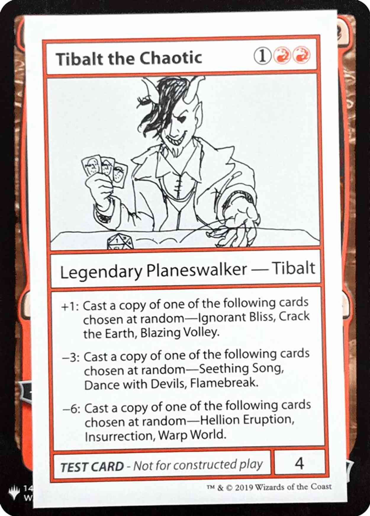 Tibalt the Chaotic magic card front