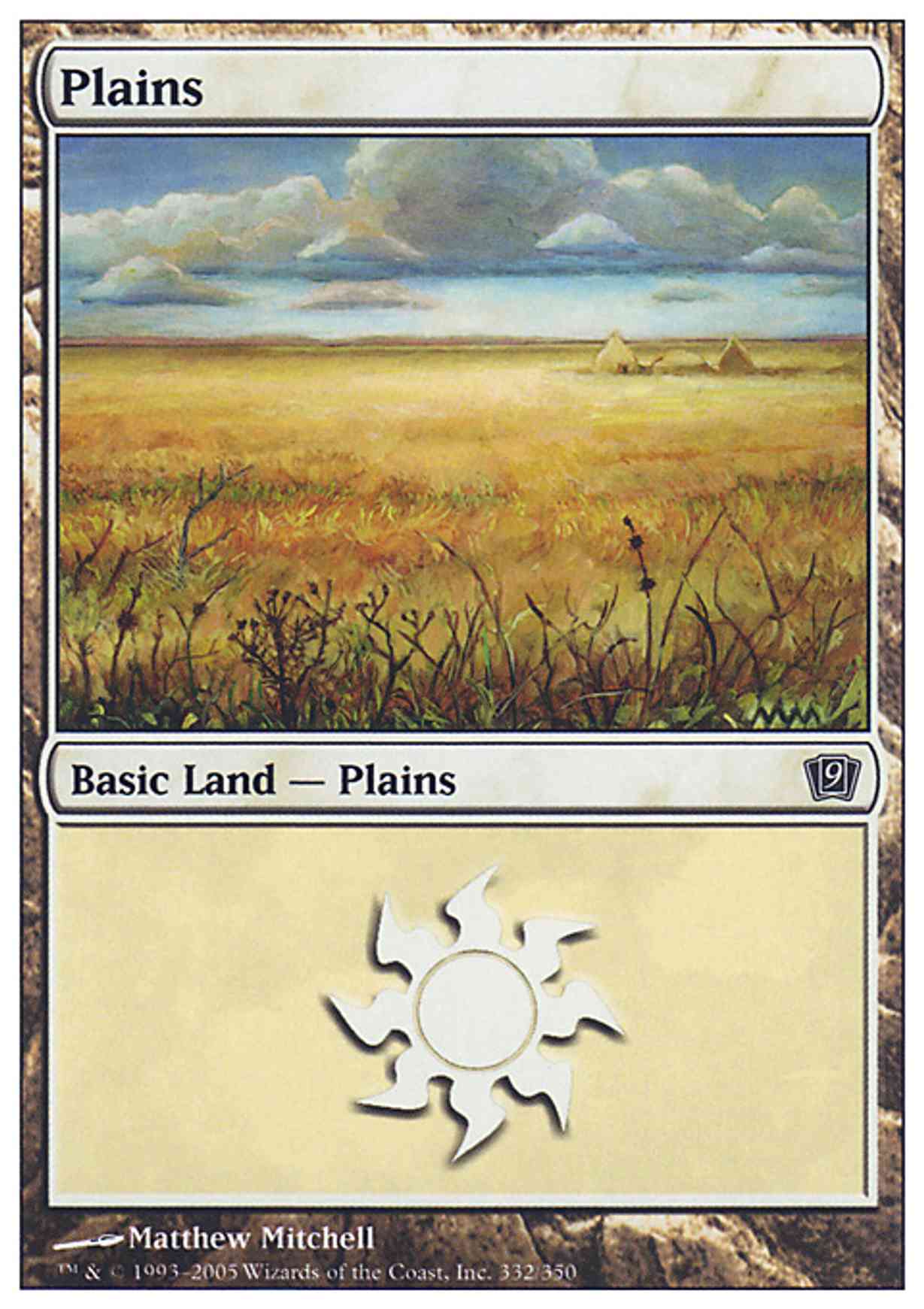 Plains (332) magic card front