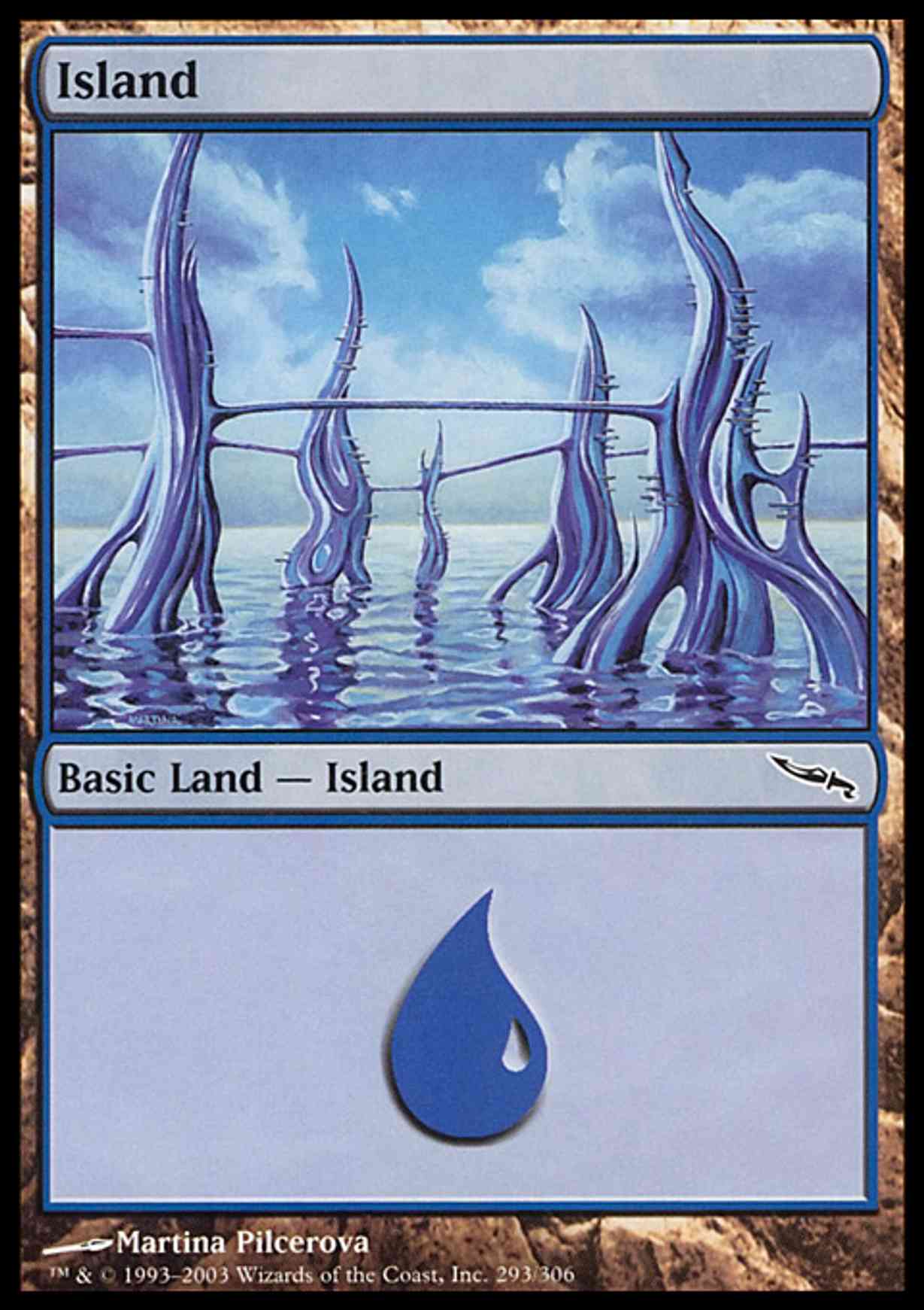 Island (293) magic card front