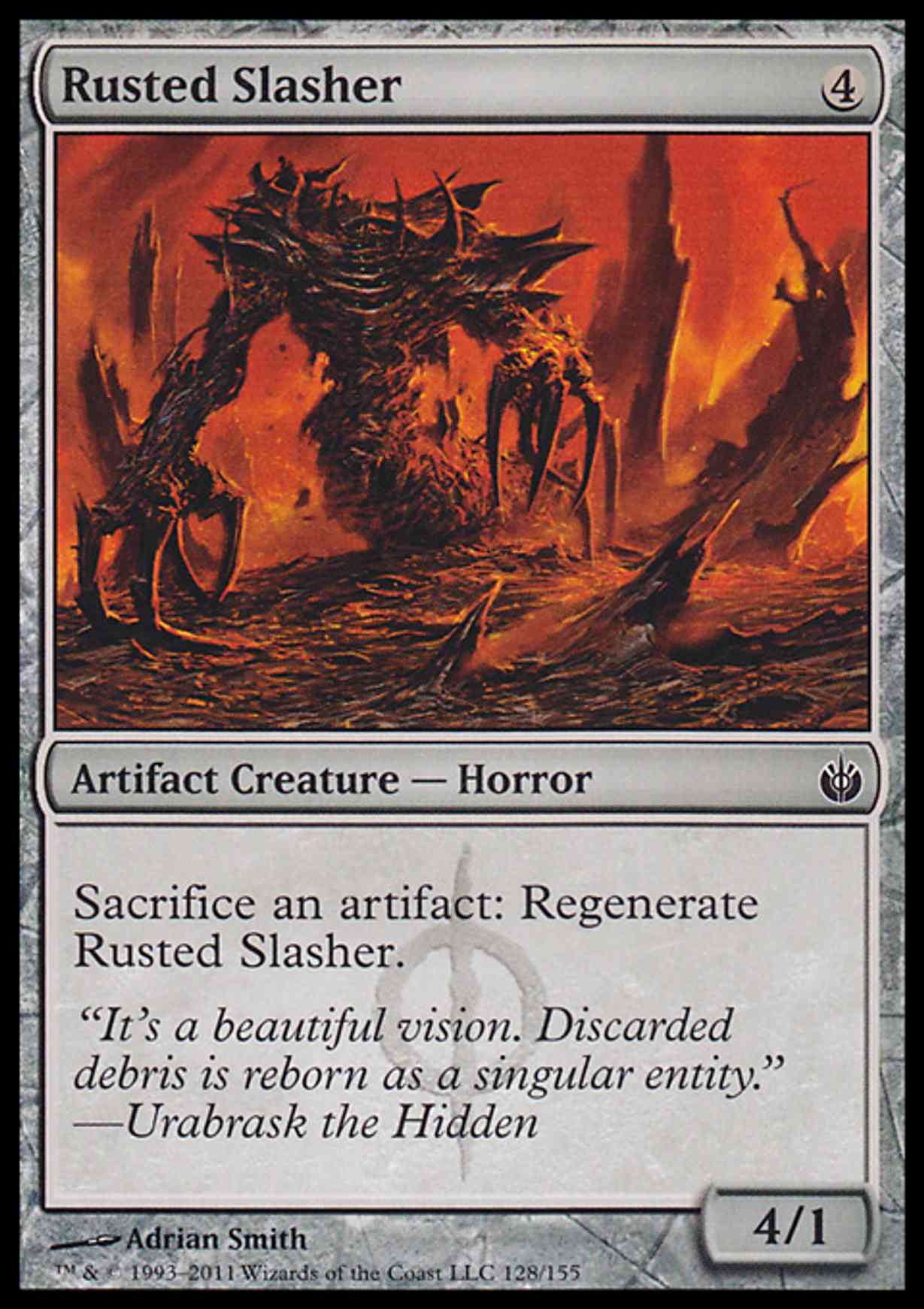 Rusted Slasher magic card front