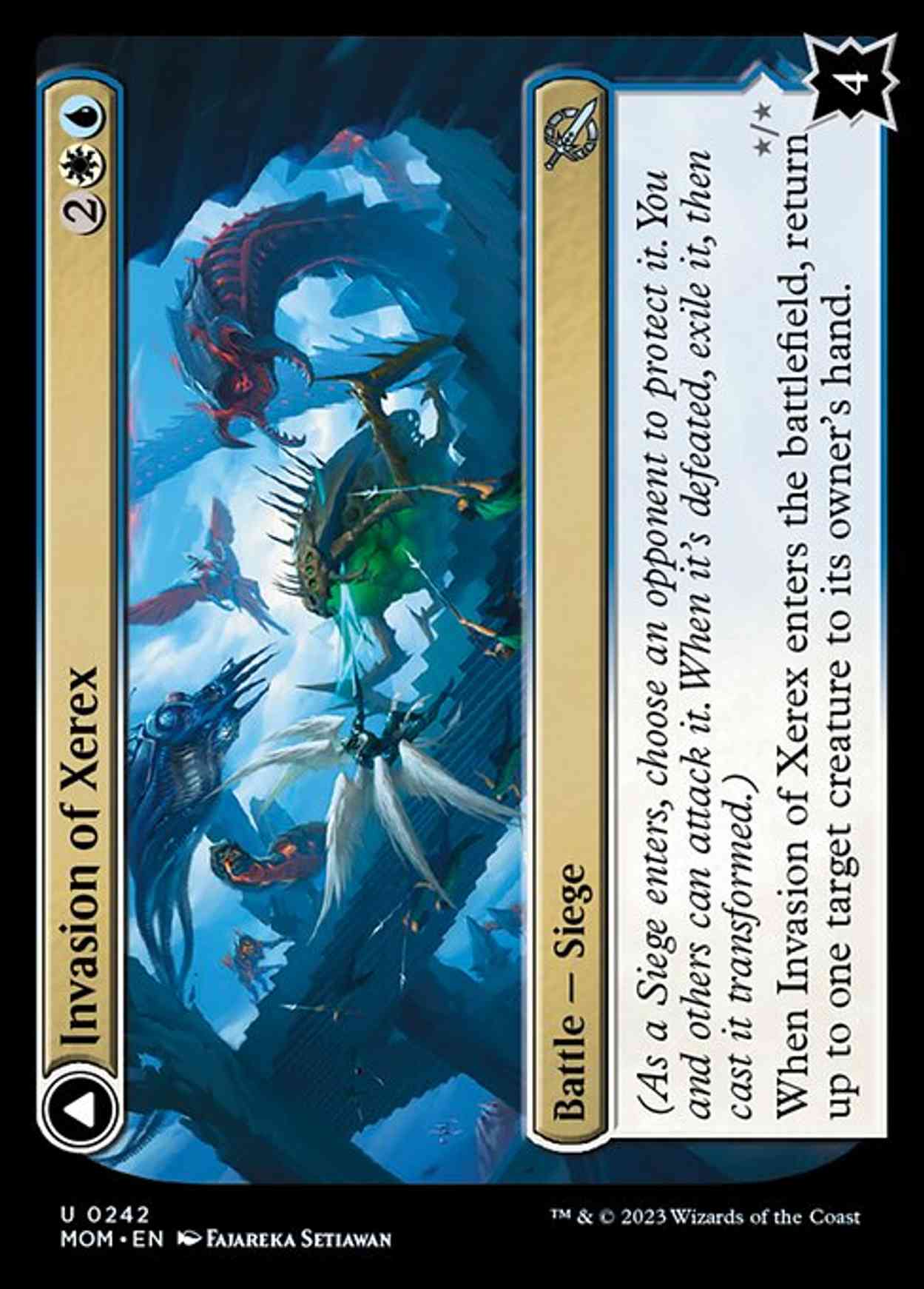 Invasion of Xerex magic card front