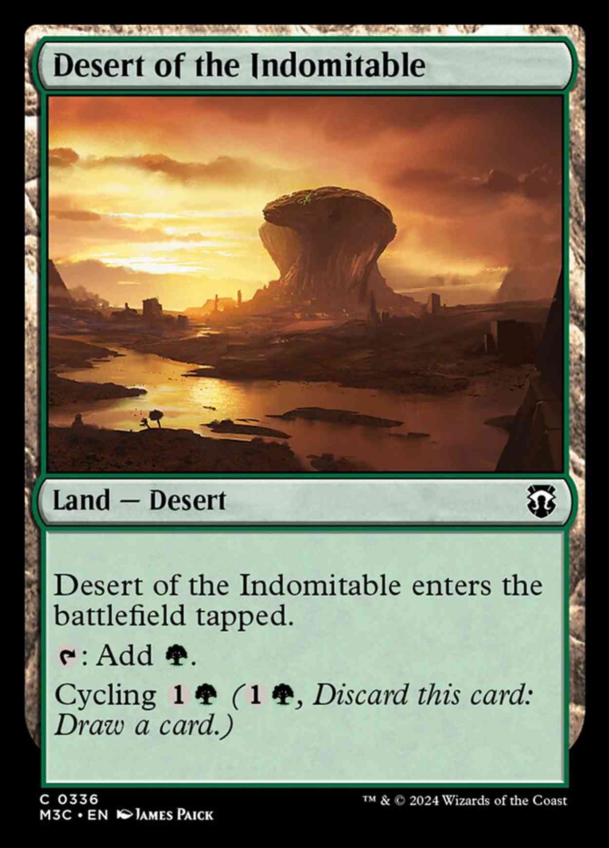 Desert of the Indomitable magic card front