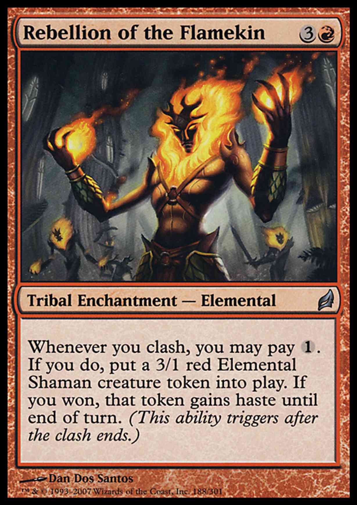 Rebellion of the Flamekin magic card front
