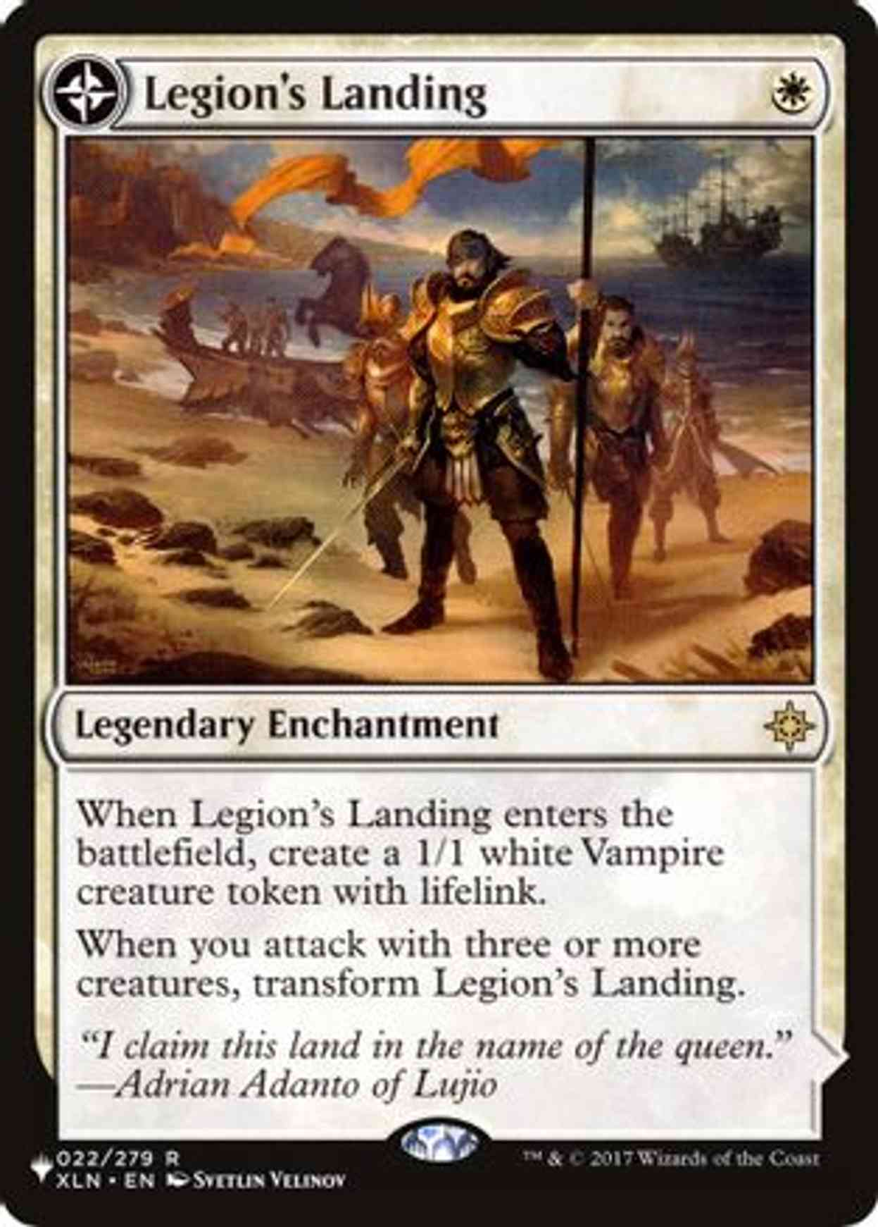 Legion's Landing magic card front